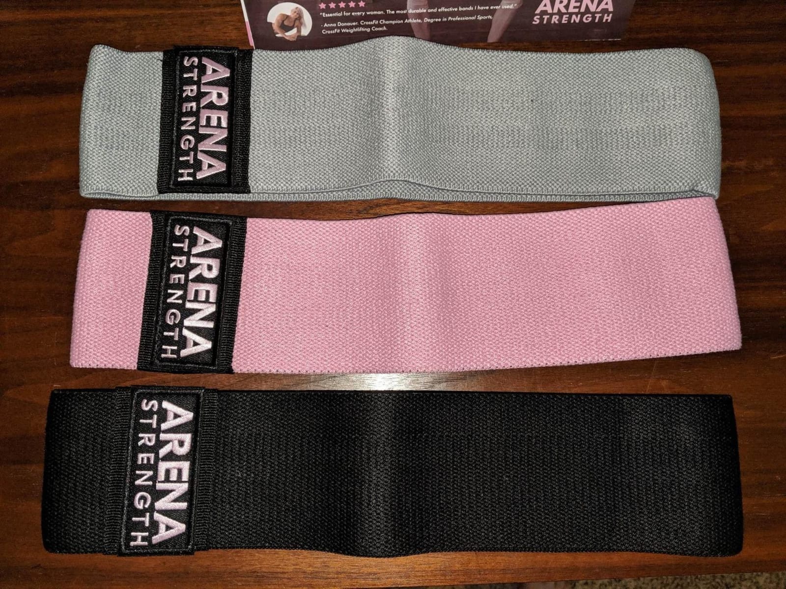 Arena Strength Fabric Booty Bands - Fabric Exercise Bands for Legs and Butt | Fabric Resistance Bands | Hip Resistance Bands with Workout Guide and Carry Case customer photo 2
