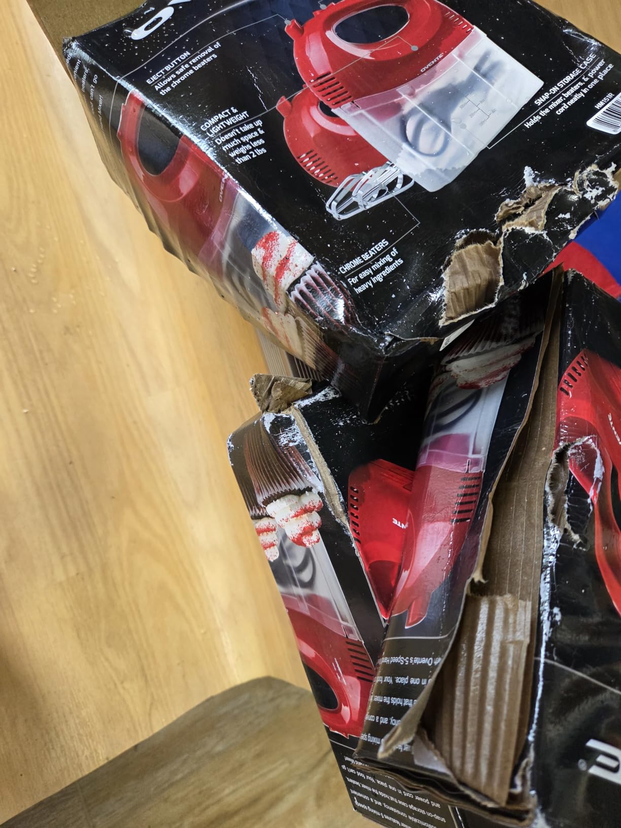 OVENTE 5-Speed Electric Hand Mixer with Storage Case,150W, Red HM151R customer photo 2