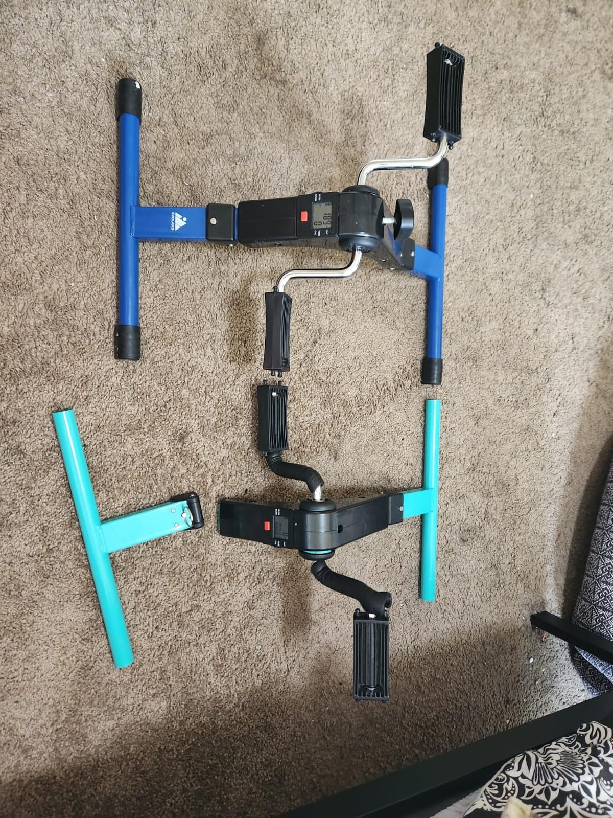Folding Pedal Exerciser, Mini Exercise Bike Under Desk Bike customer photo 2