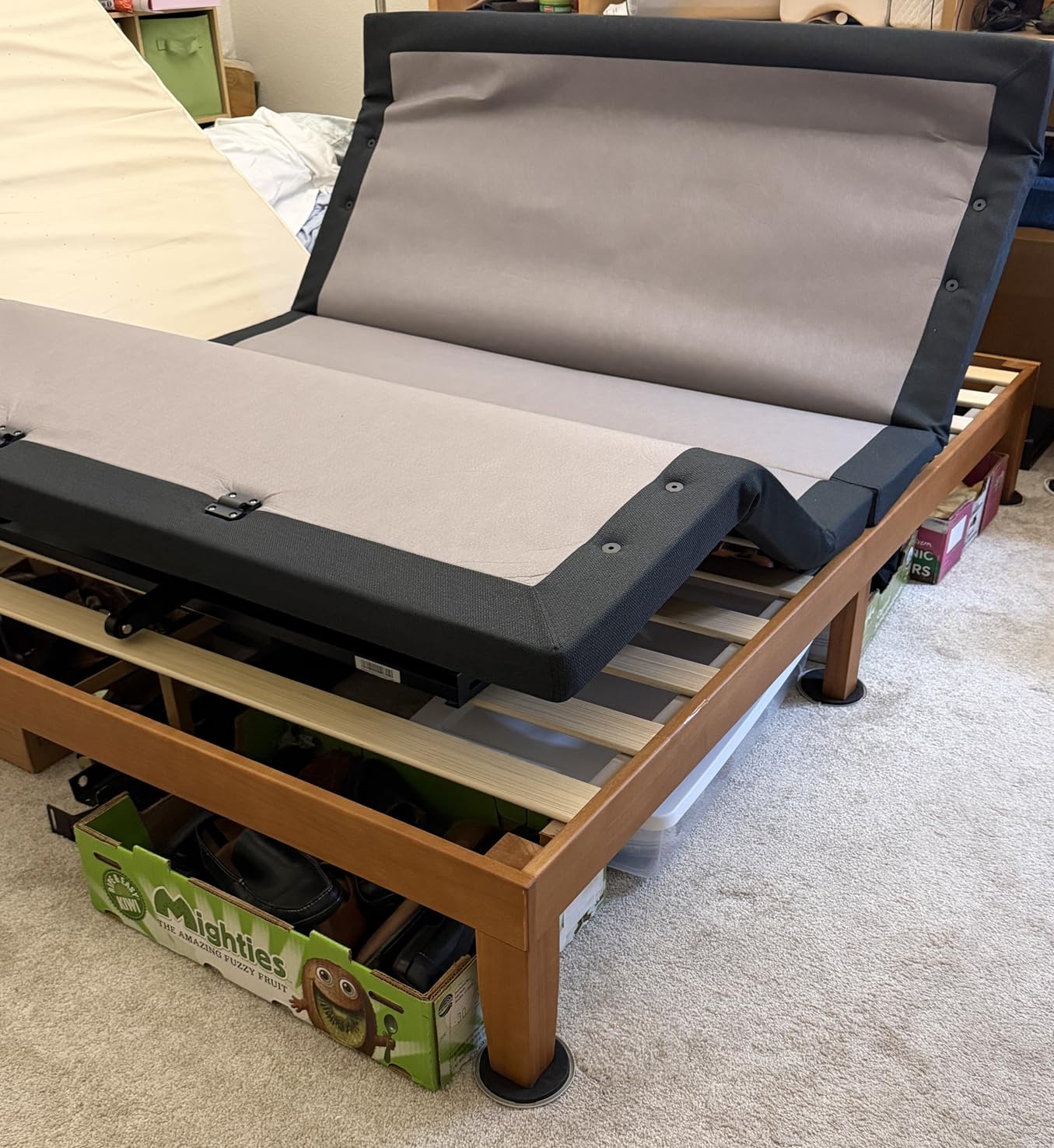 Mellow Naturalista Classic - 12 Inch Solid Wood Platform Bed with Wooden Slats, No Box Spring Needed, Easy Assembly, Queen, Pine customer photo 2