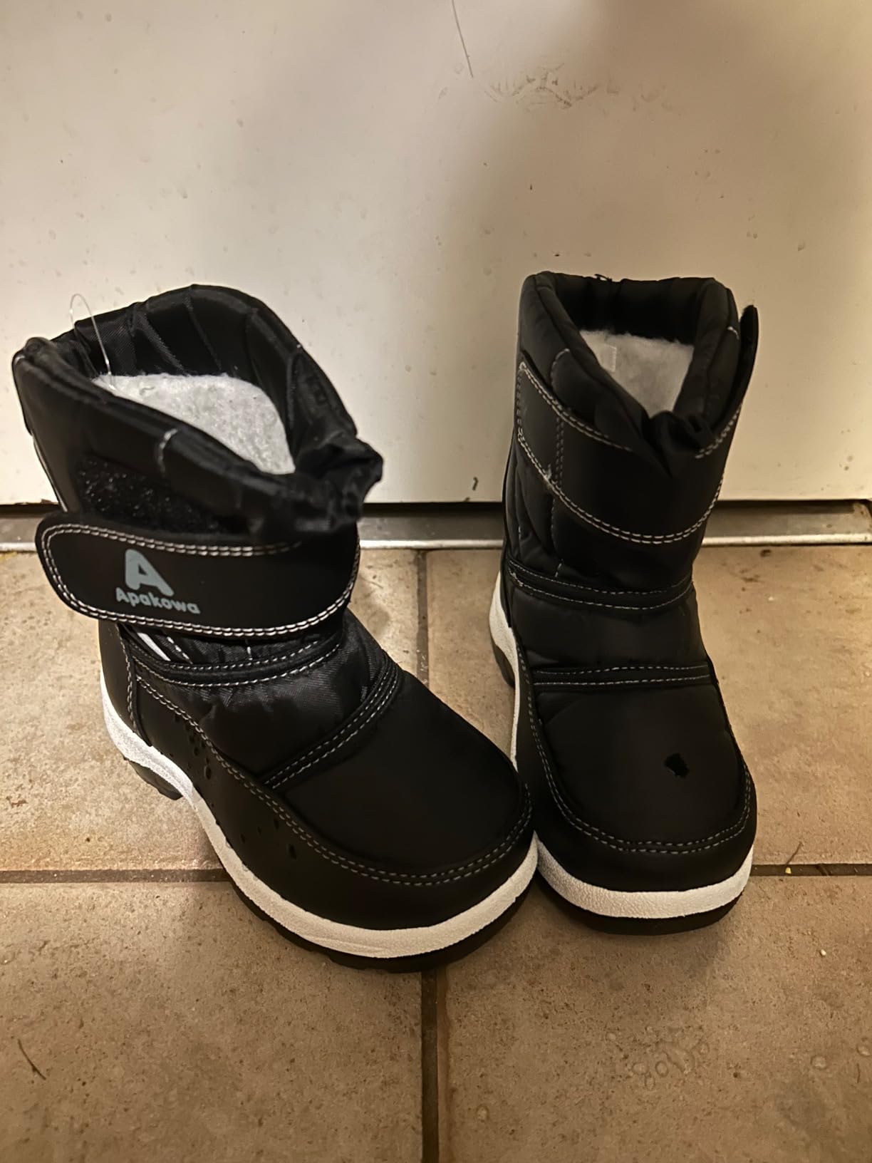 Apakowa Kids Boys Girls Cold Weather Water Resistant Winter Snow Boots customer photo 1