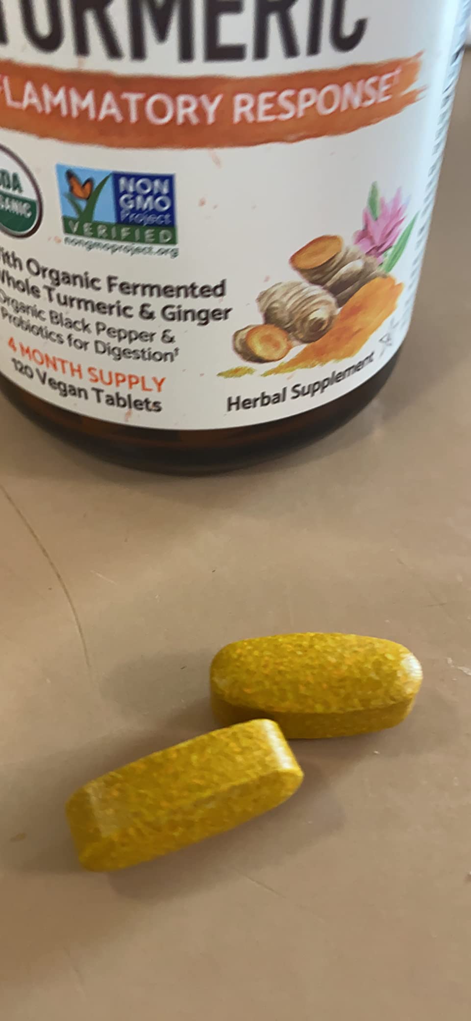 Garden of Life Organics Extra Strength Turmeric Supplement, 60 Tablets customer photo 1