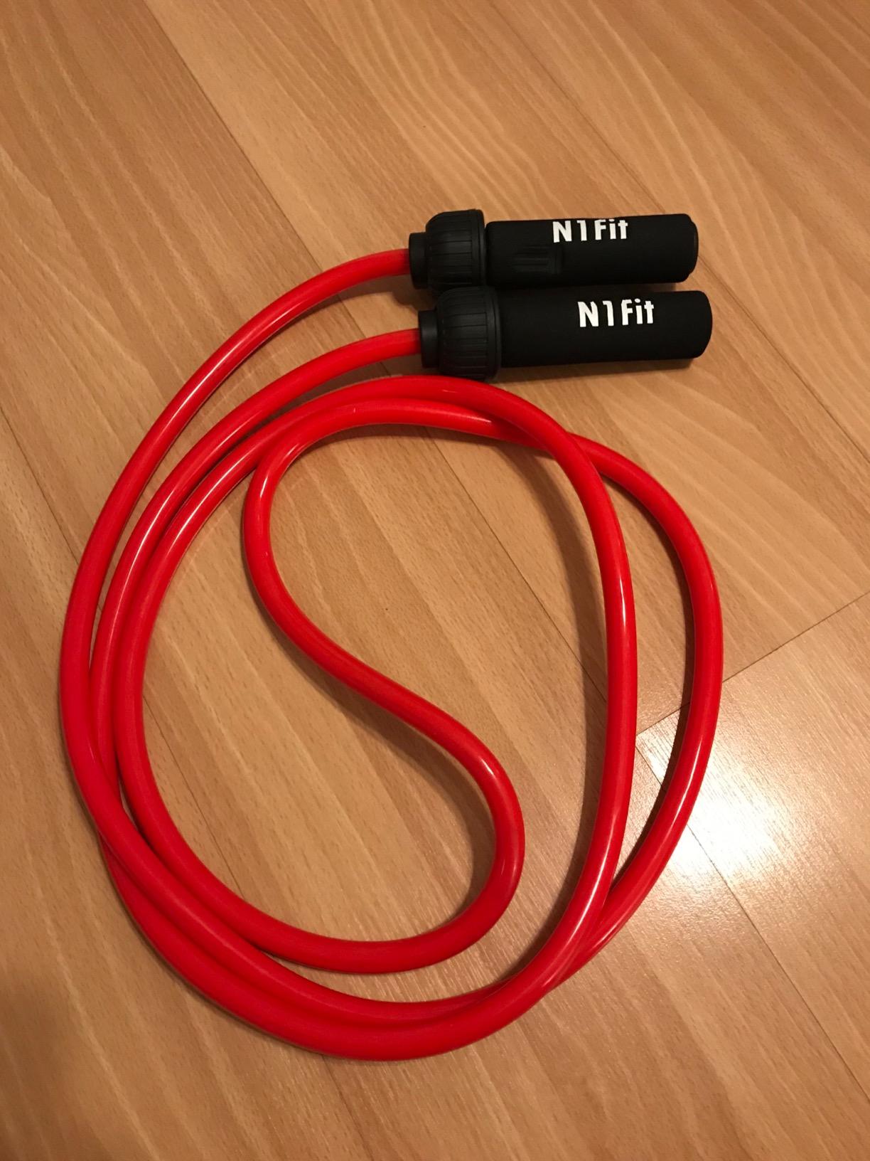 Weighted Jump Rope - (1.5LB) Solid PVC 12mm Diameter for Crossfit and Boxing - Heavy Jump Rope with Memory Non-Slip Cushioned Foam Grip Handles for Fitness Workouts Endurance and Strength Training customer photo 2