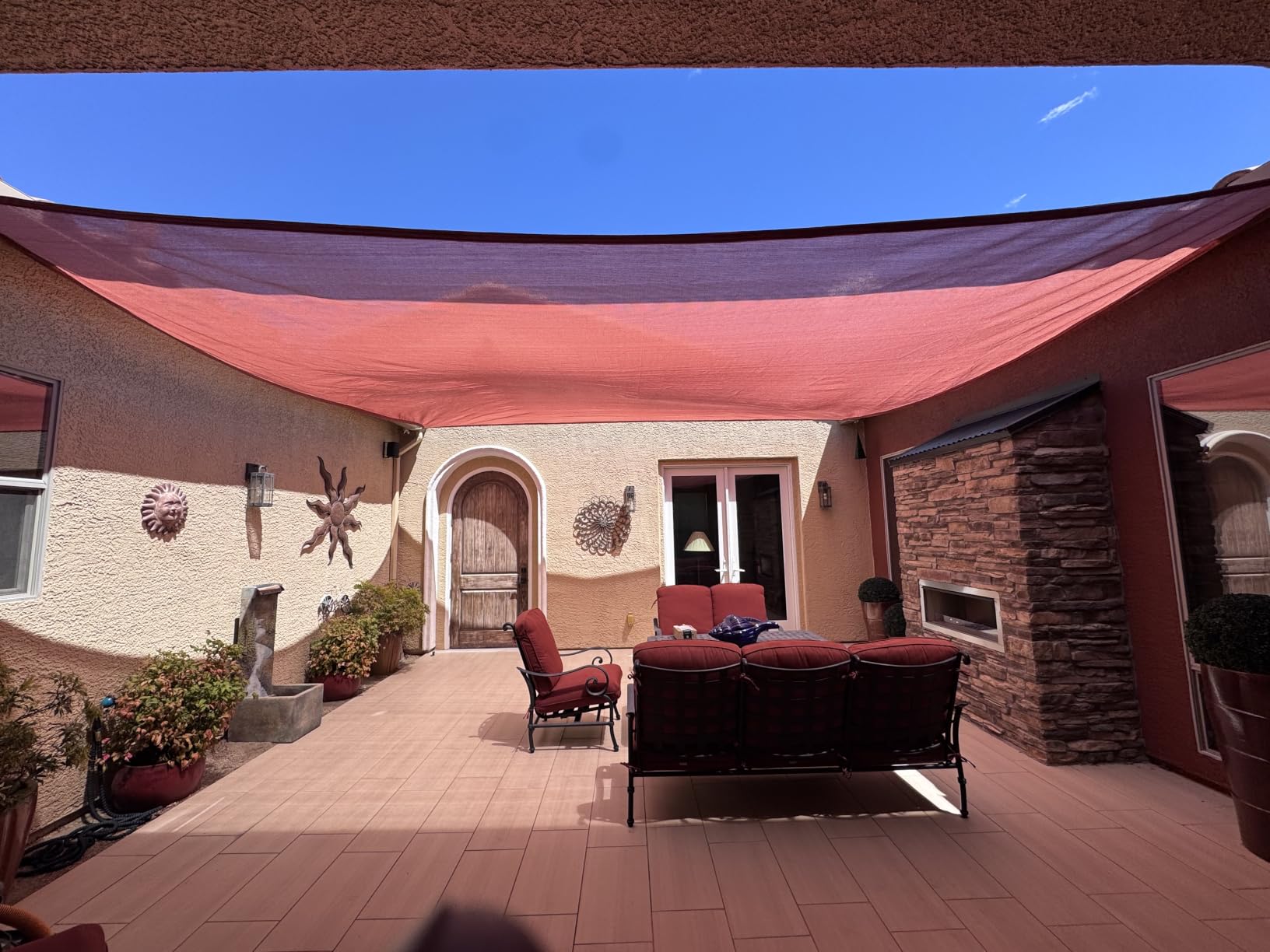 SUNNY GUARD 10' x 13' Rectangle Shade Sail 95% UV Block Outdoor Canopy customer photo 2