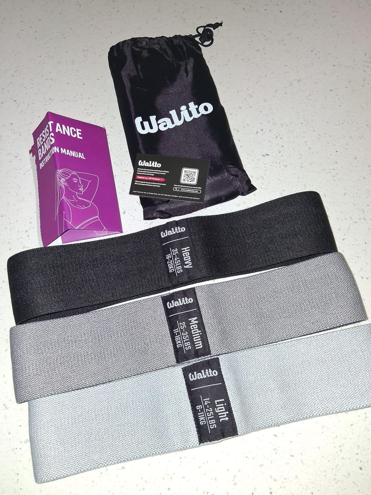 Fabric Resistance Bands for Working Out, Exercise Bands for Glutes and Legs customer photo 2