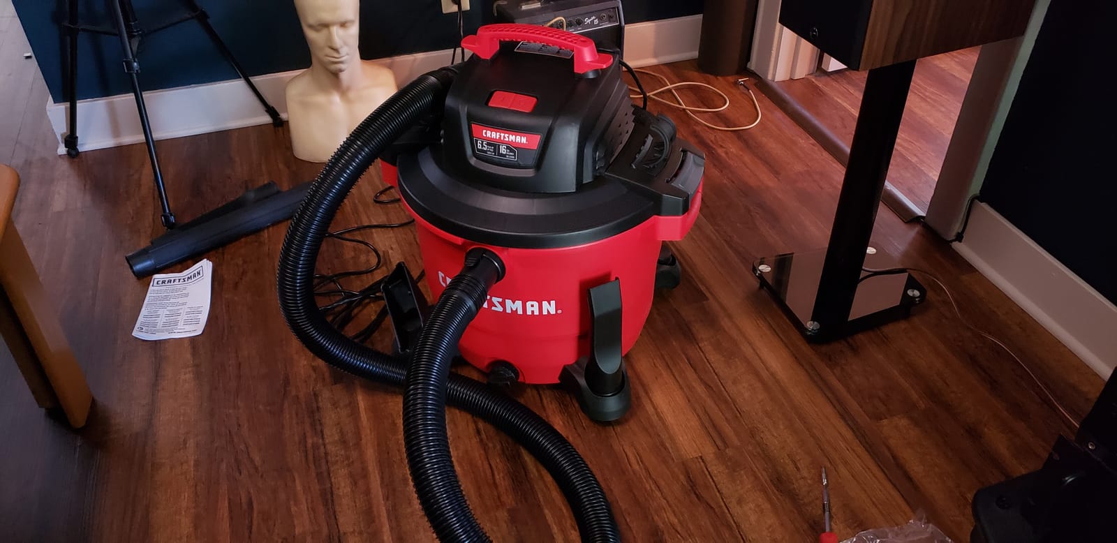 CRAFTSMAN CMXEVBE17595 16 Gallon 6.5 Peak HP Wet Dry Shop Vacuum, Heavy-Duty Wet and Dry Vac with Filter, Dust Bag, Hose and Attachments for Home Projects and Renovations customer photo 2