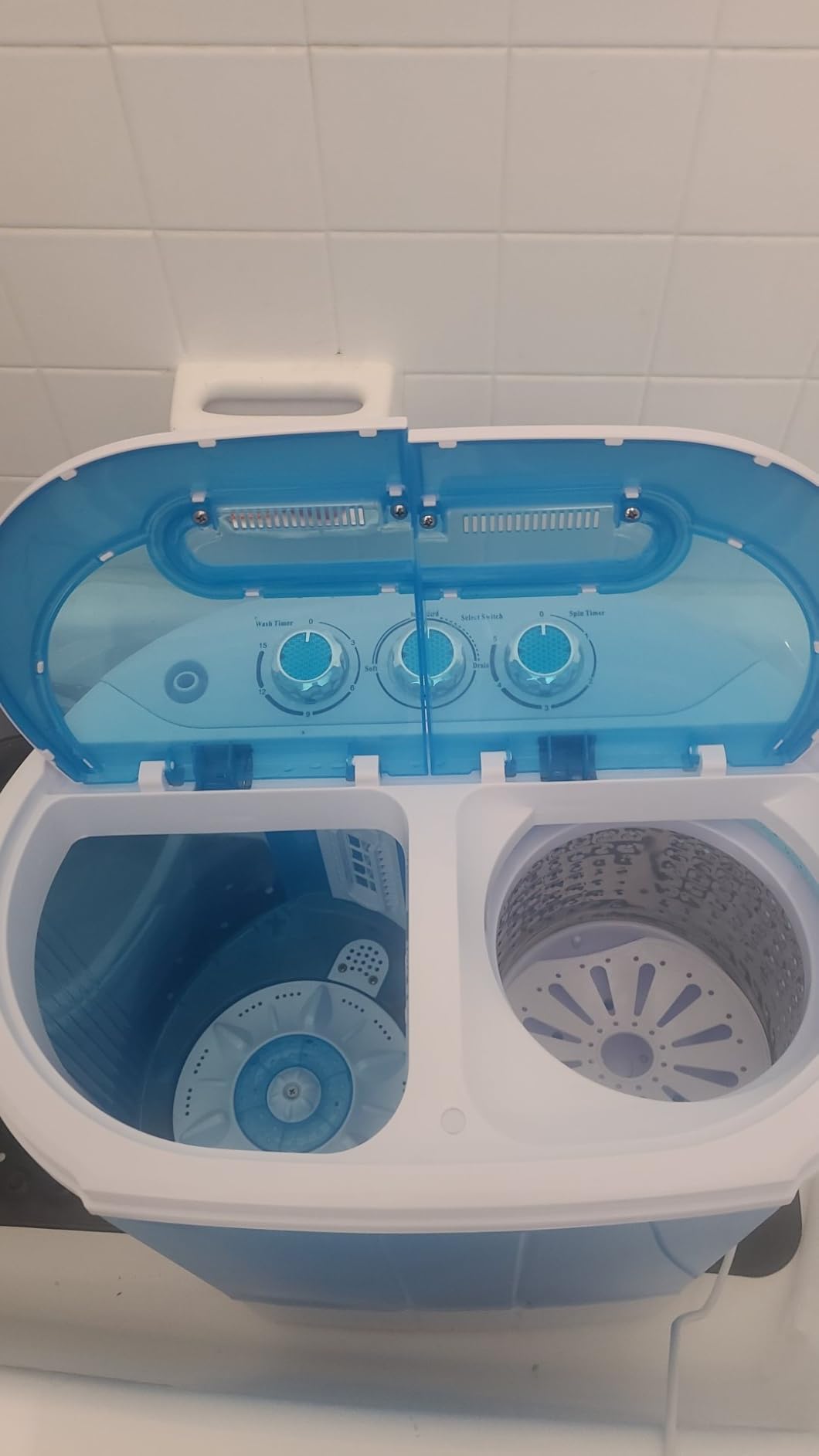 ZenStyle Portable Washer Compact Twin Tub 9.9 LB Mini Top Load Washing Machine Washer/Spinner w/ 6.57 FT Inlet Hose customer photo 1