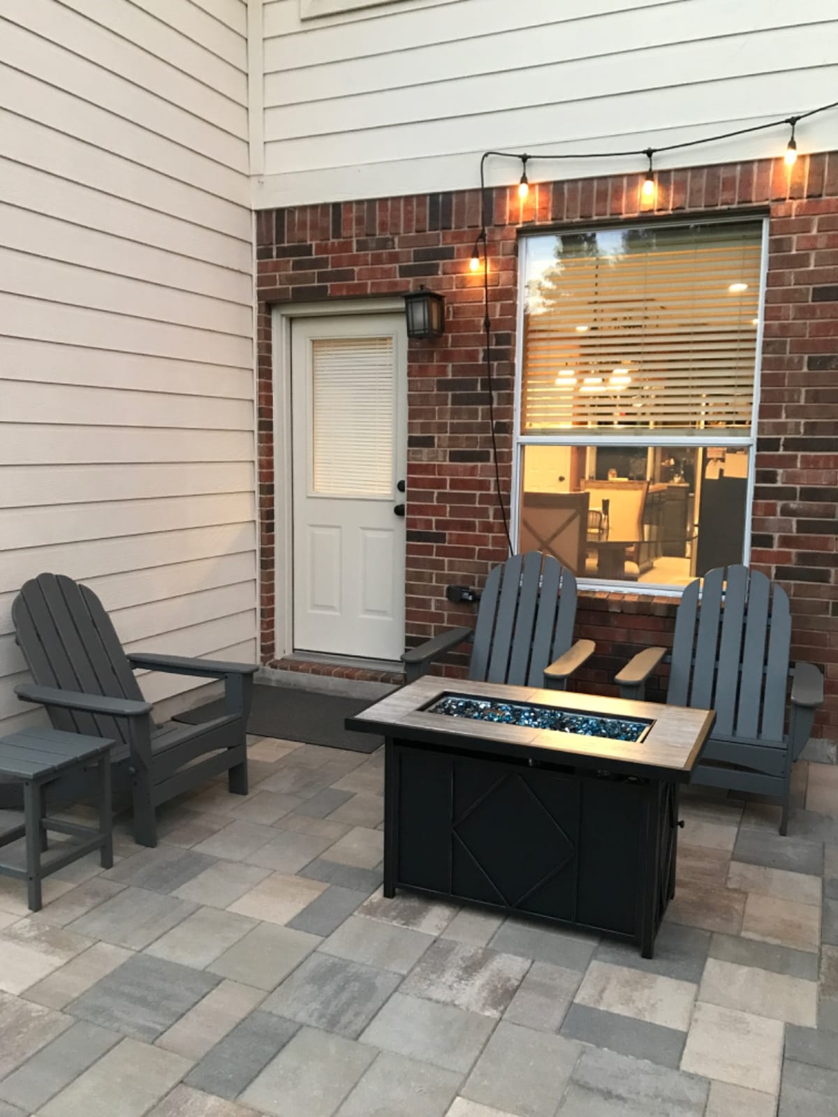 42 inch Propane Fire Pit Patio Outdoor Fire Pit Table Large Rectangular customer photo 2