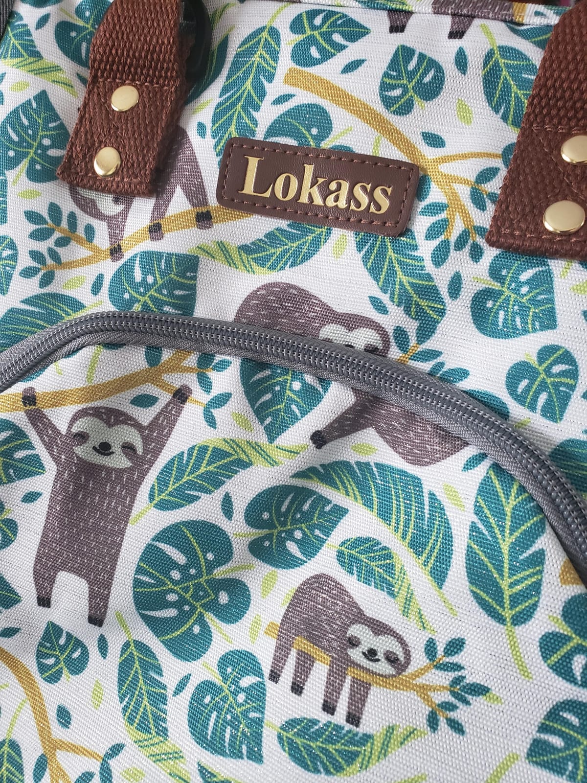 LOKASS Insulated Lunch Bag for Women & Men - Reusable 10 L Lunch Box for Women - Leakproof Tote Cooler Bag for Adults Work, Beach, Travel, Picnic (Grey) customer photo 1