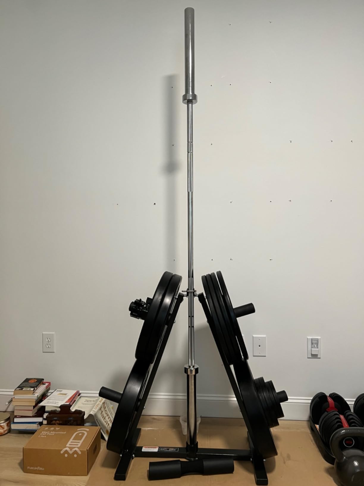 Marcy Olympic Weight Plate Tree for 2-Inch Plates Weight Storage Rack customer photo 1