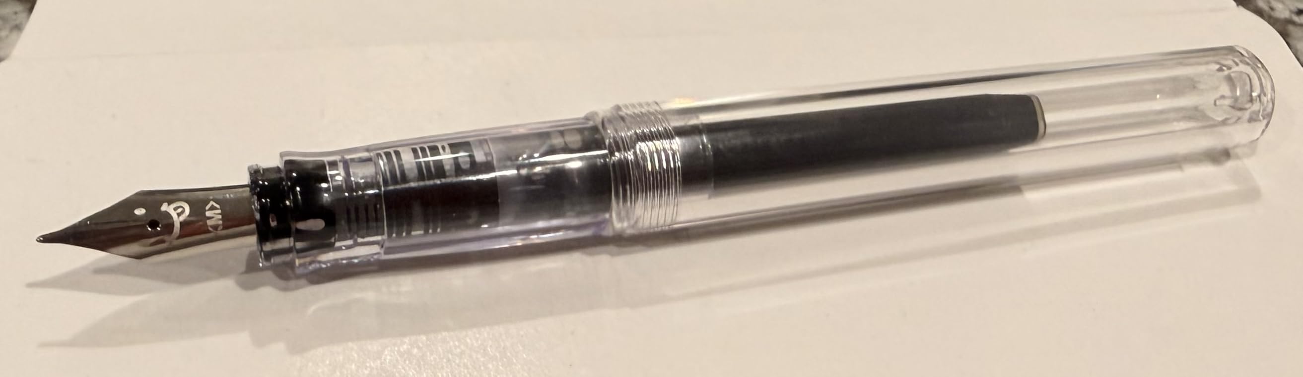 PILOT Kakuno Fountain Pen, Clear Barrel, Medium Nib, 0.5mm customer photo 1
