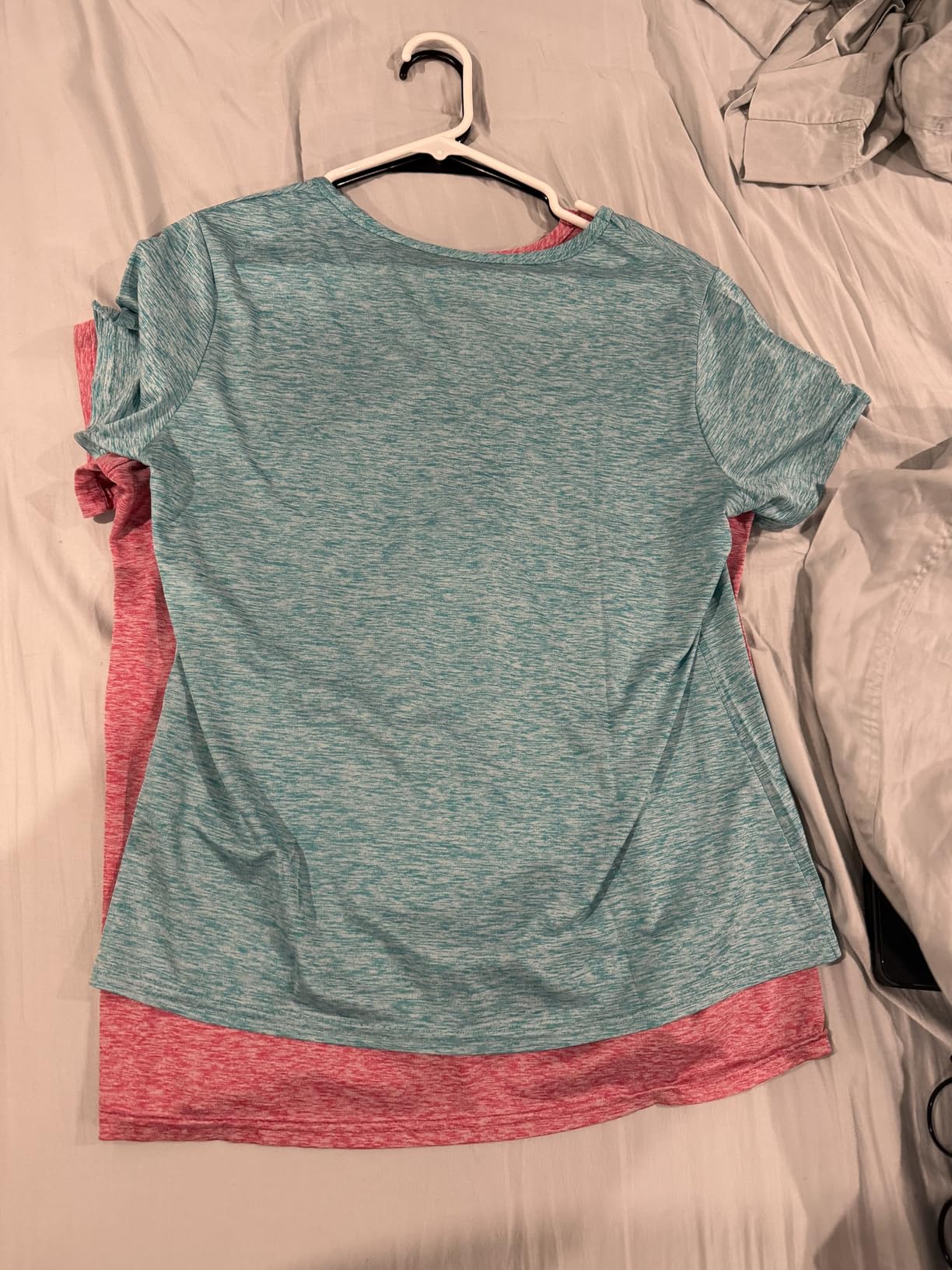 Real Essentials 5 Pack: Women's Dry-Fit Short Sleeve V Neck T Shirt Workout Fitness Yoga Top Tee (Available in Plus Size) customer photo 1