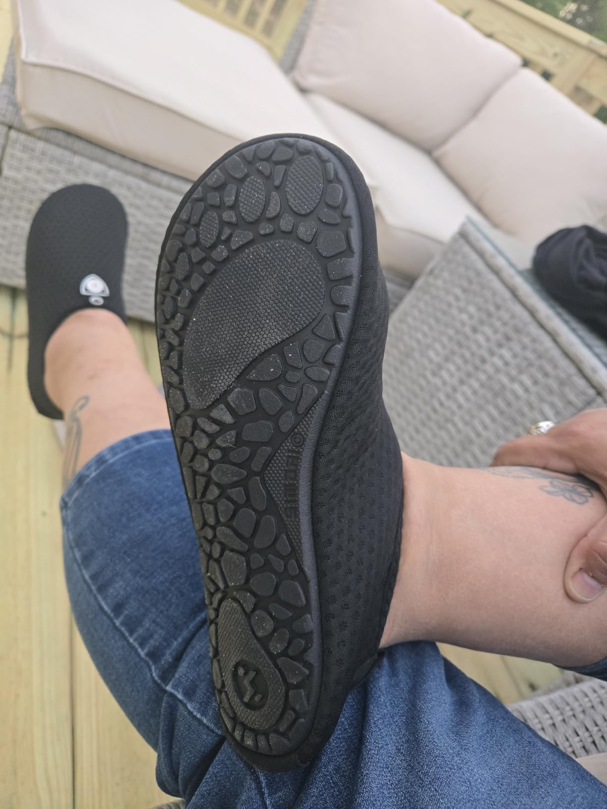 SIMARI Water Shoes for Women Men Swim Aqua Socks Beach Pool Essentials Barefoot Surf River Boat Kayak Sea Yoga Sand Exercise Sport Accessories Breathable Quick-Dry Adult Youth Kid Size SWS001 customer photo 2