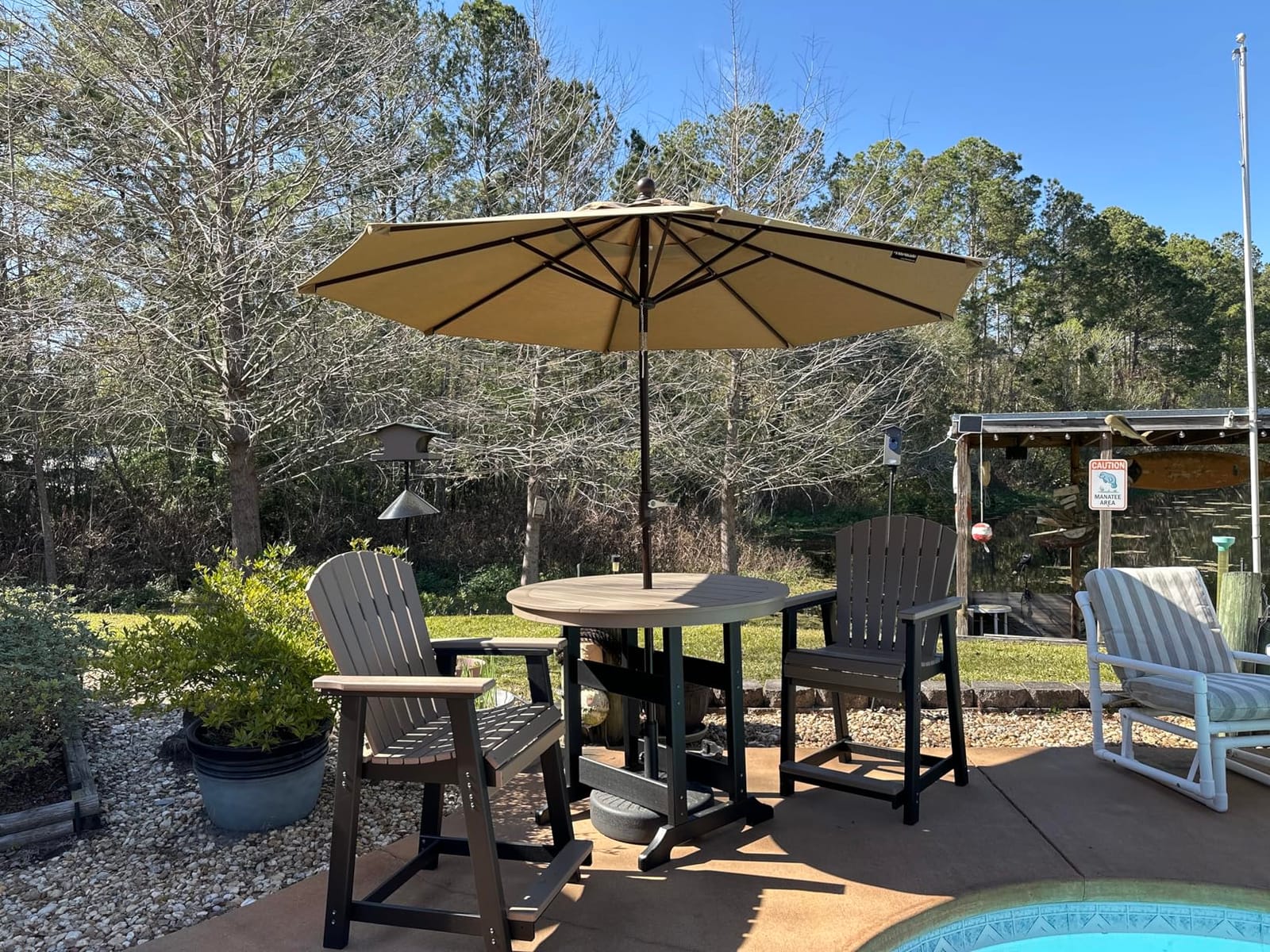 Signature Design by Ashley 1-Piece HDPE Outdoor Adirondack Chair, Driftwood customer photo 2