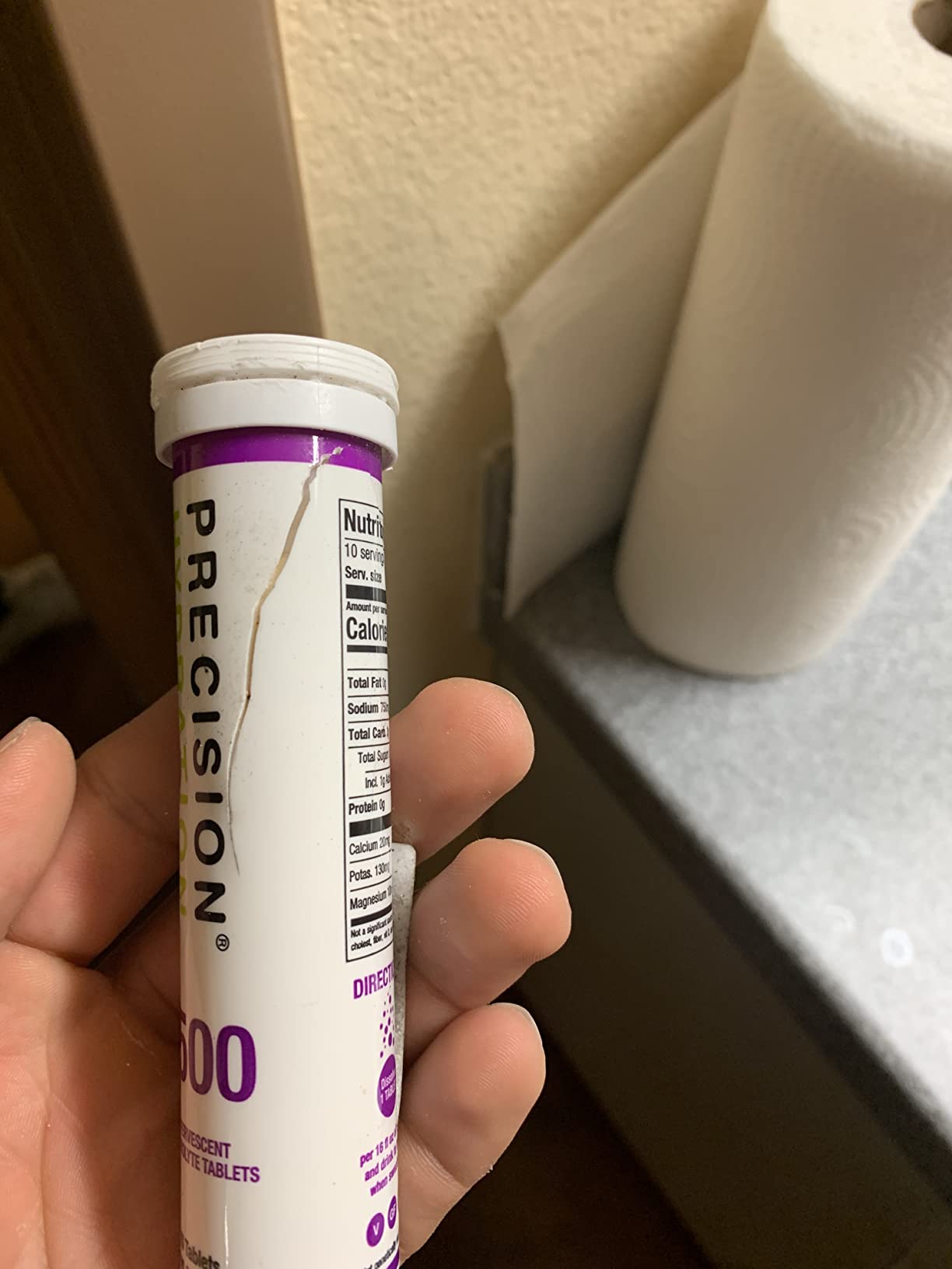 Precision Hydration Electrolyte Tablets - Multi Strength Effervescent Hydration Tablets - Combats Cramp - Low Calorie, Gluten Free, Vegan/Vegetarian Friendly (1 Tube, 1500mg/L - Purple Tube) customer photo 2
