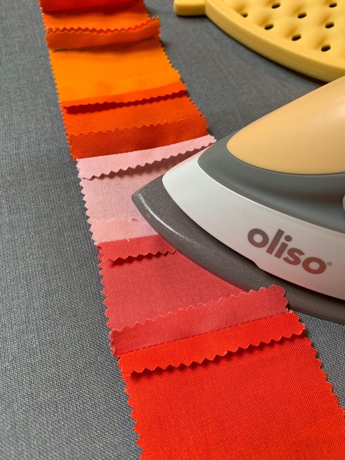 oliso M2Pro Mini Steam Iron for Sewing -1000W Dual Voltage Travel Iron, Butterscotch customer photo 2