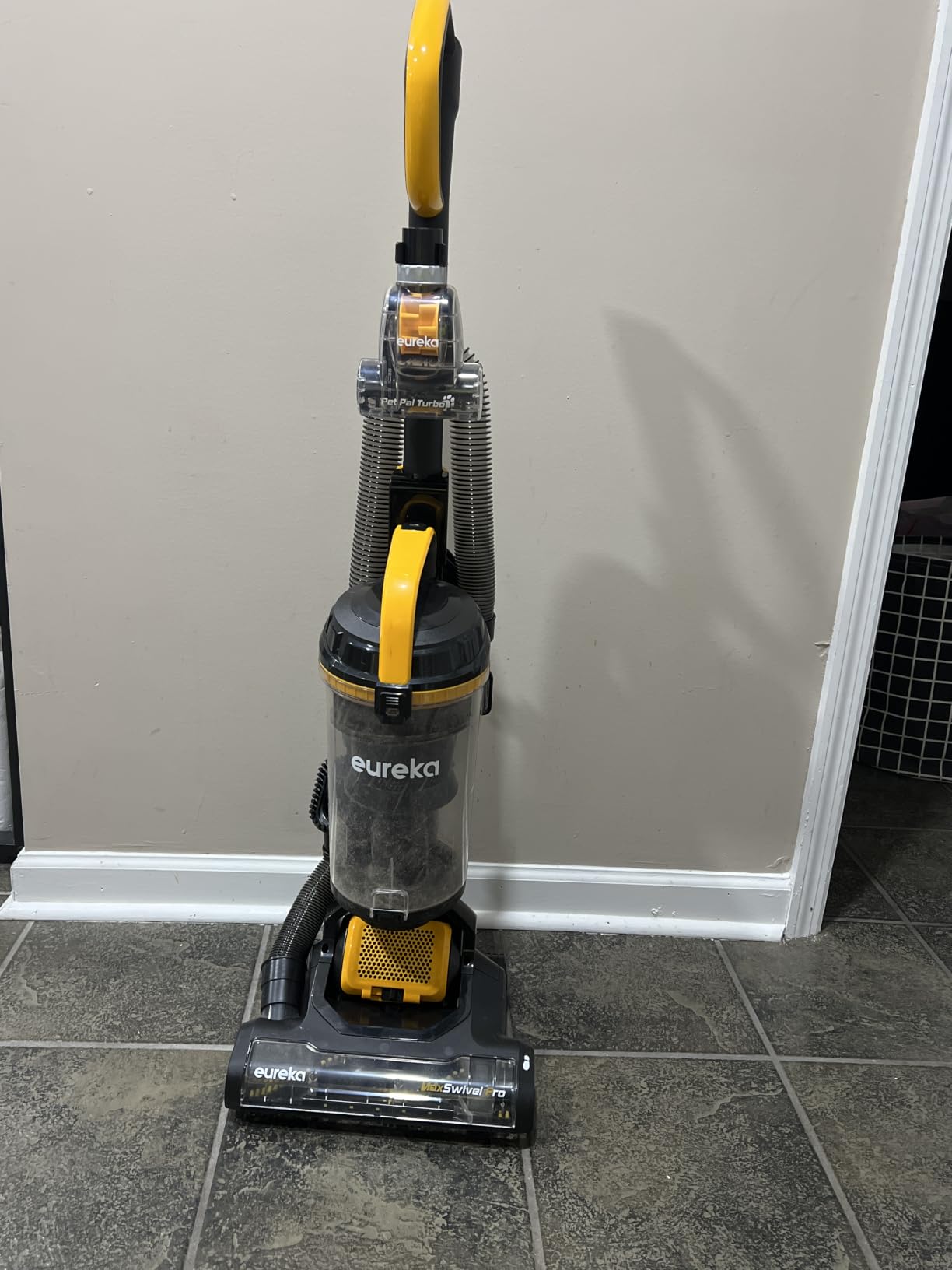 Eureka Vacuum Cleaners for Home, Automatic Cord Rewind, NEU202 | PowerSpeed Lightweight, LED Headlights, Upright Vacuum for Home Pet Hair Carpet & Hard Floor, Pet Brush, Purple customer photo 2