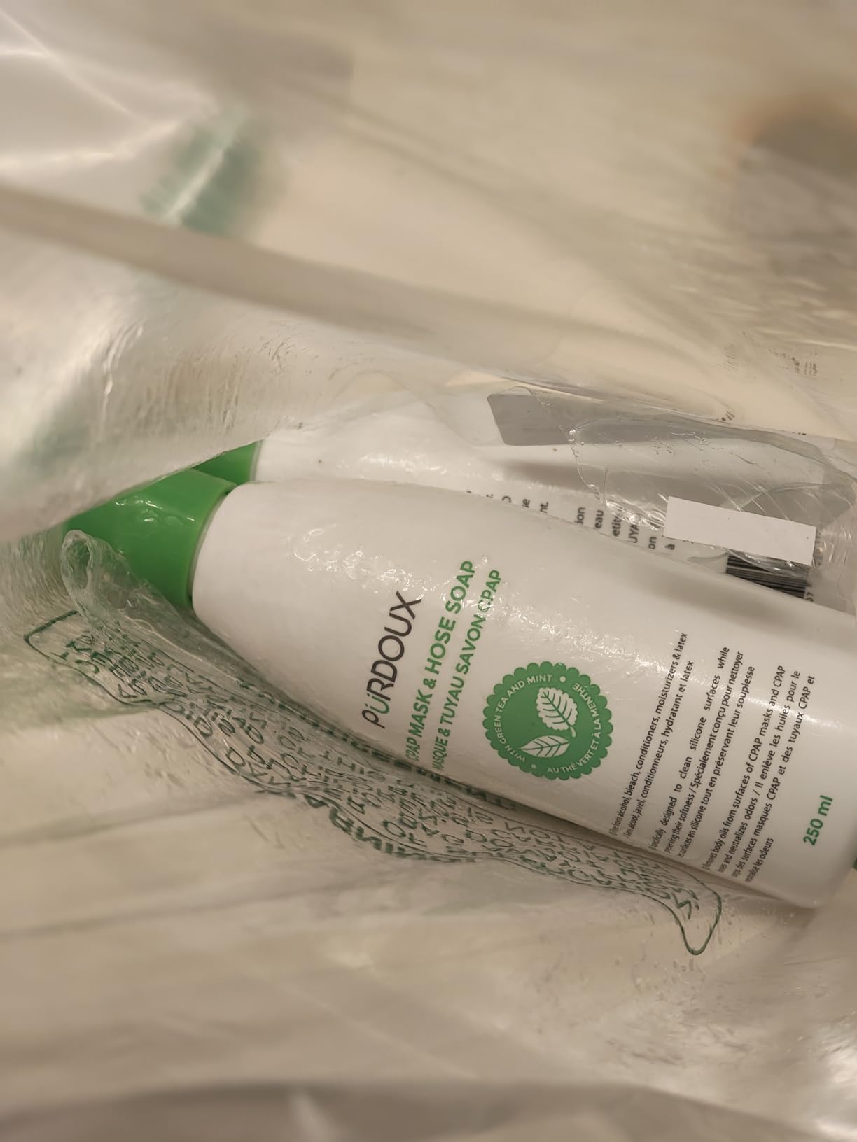 CPAP Mask & Hose Soap (Pack of 3 Bottles x 250mL) Green Tea Mint Scent customer photo 1