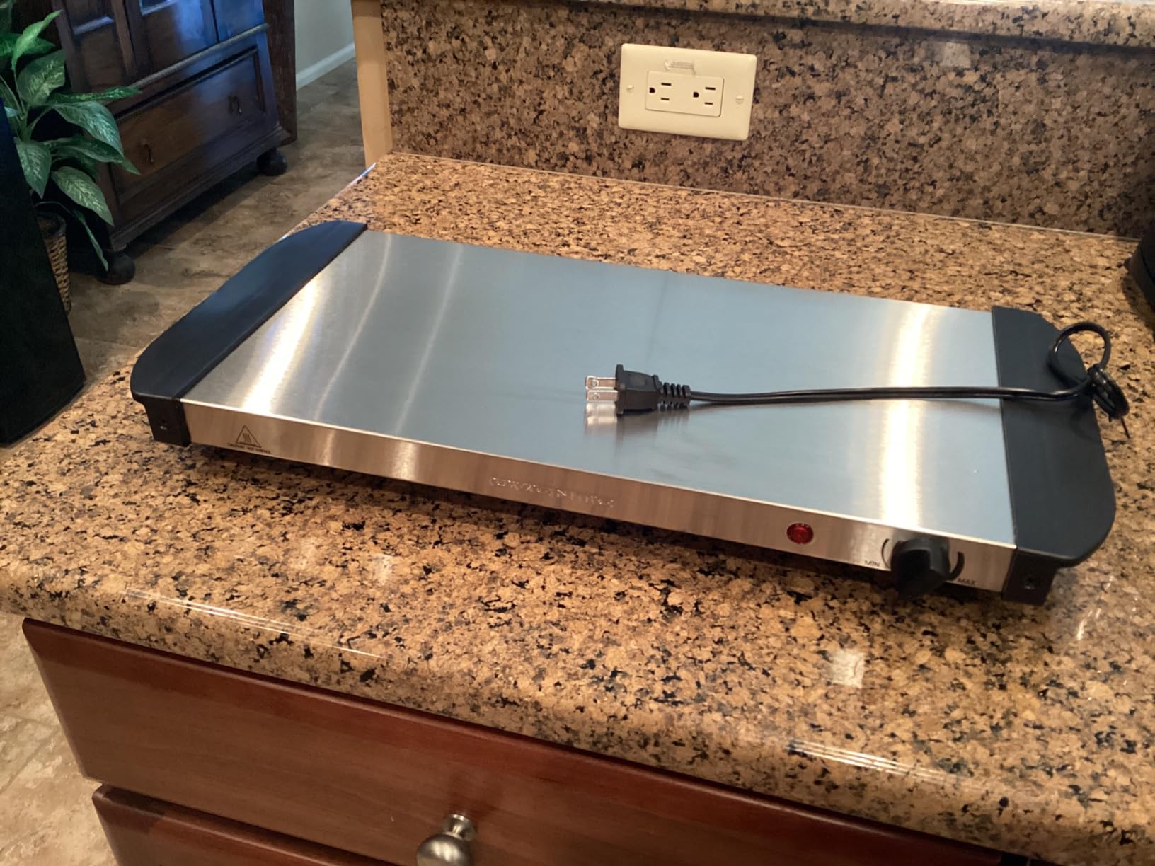OVENTE Electric Warming Tray, Adjustable from 90°F to 284°F, Silver FW170S customer photo 2