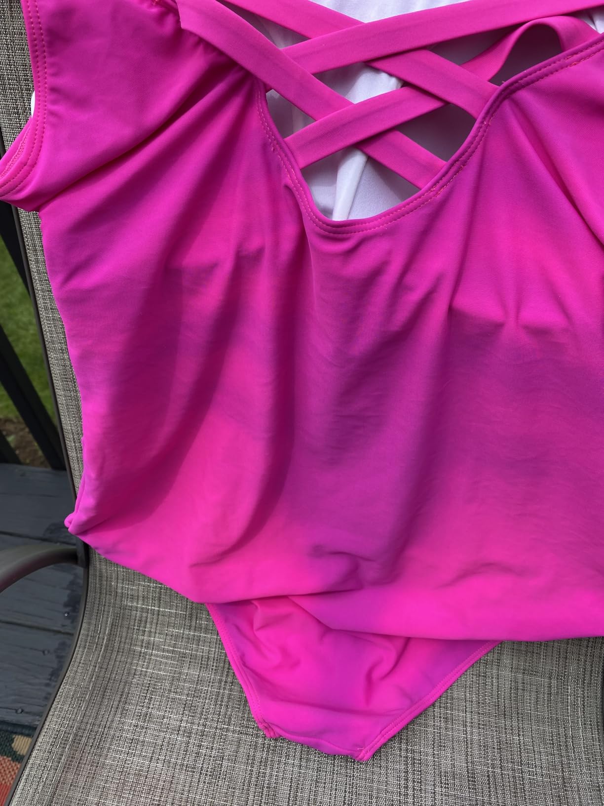 American Trends Athletic One Piece Swimsuits for Women Modest Full Coverage customer photo 2