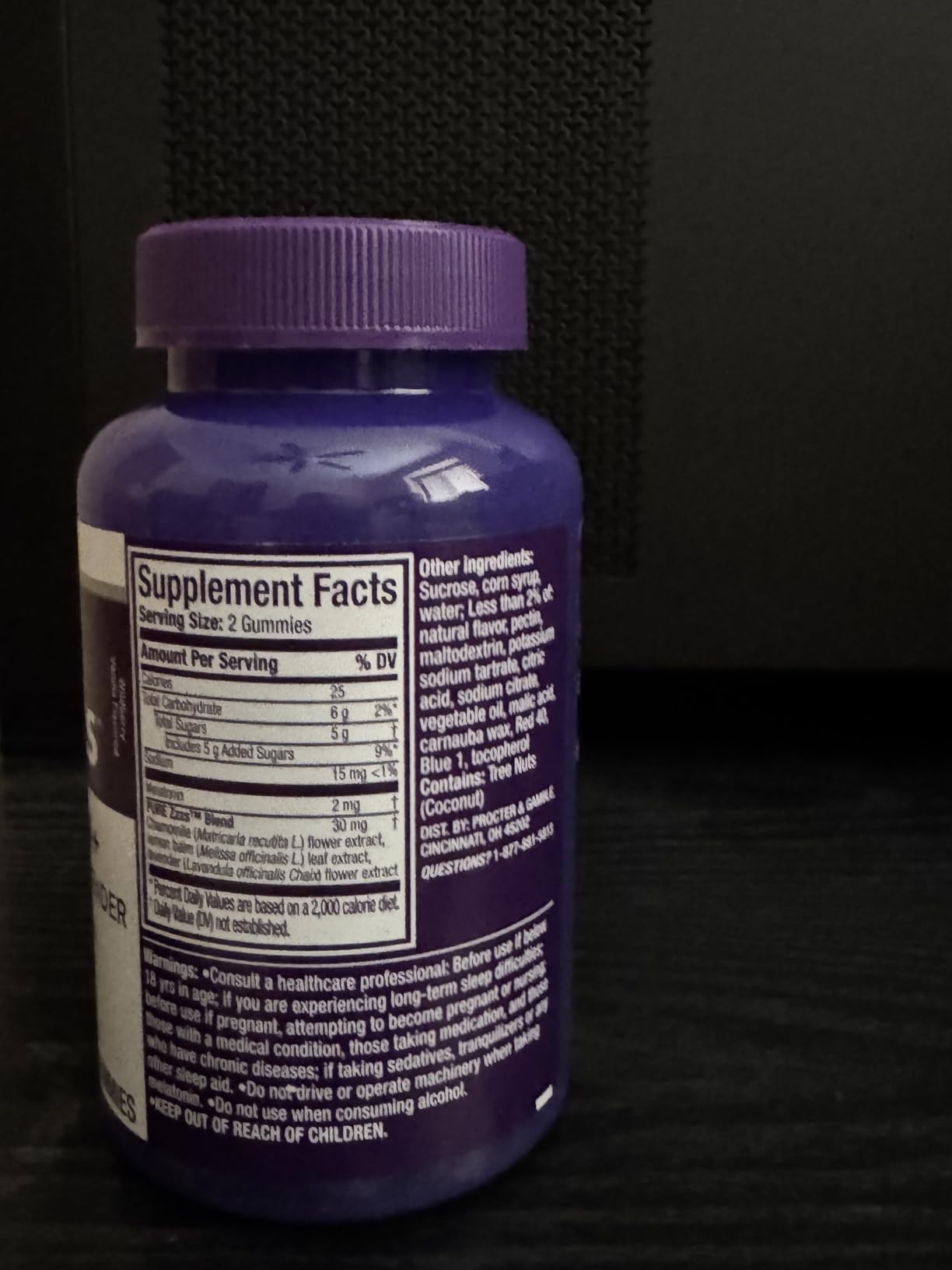 ZzzQuil, Pure Zzzs Melatonin Gummies, Sleep Aid, Melatonin 2mg, with Chamomile and Lavender, Melatonin Sleep Gummies, Sleep Aids for Adults, Wildberry Vanilla Flavored, 72 Sleep Gummies customer photo 2