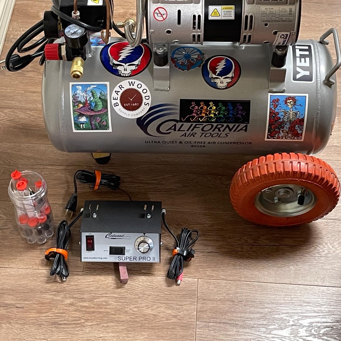 California Air Tools 8010A 1.0 HP Ultra Quiet and Oil-Free Air Compressor, 8 Gallon Aluminum Tank, Lightweight with Wheels, 60 dBA Noise Level customer photo 1