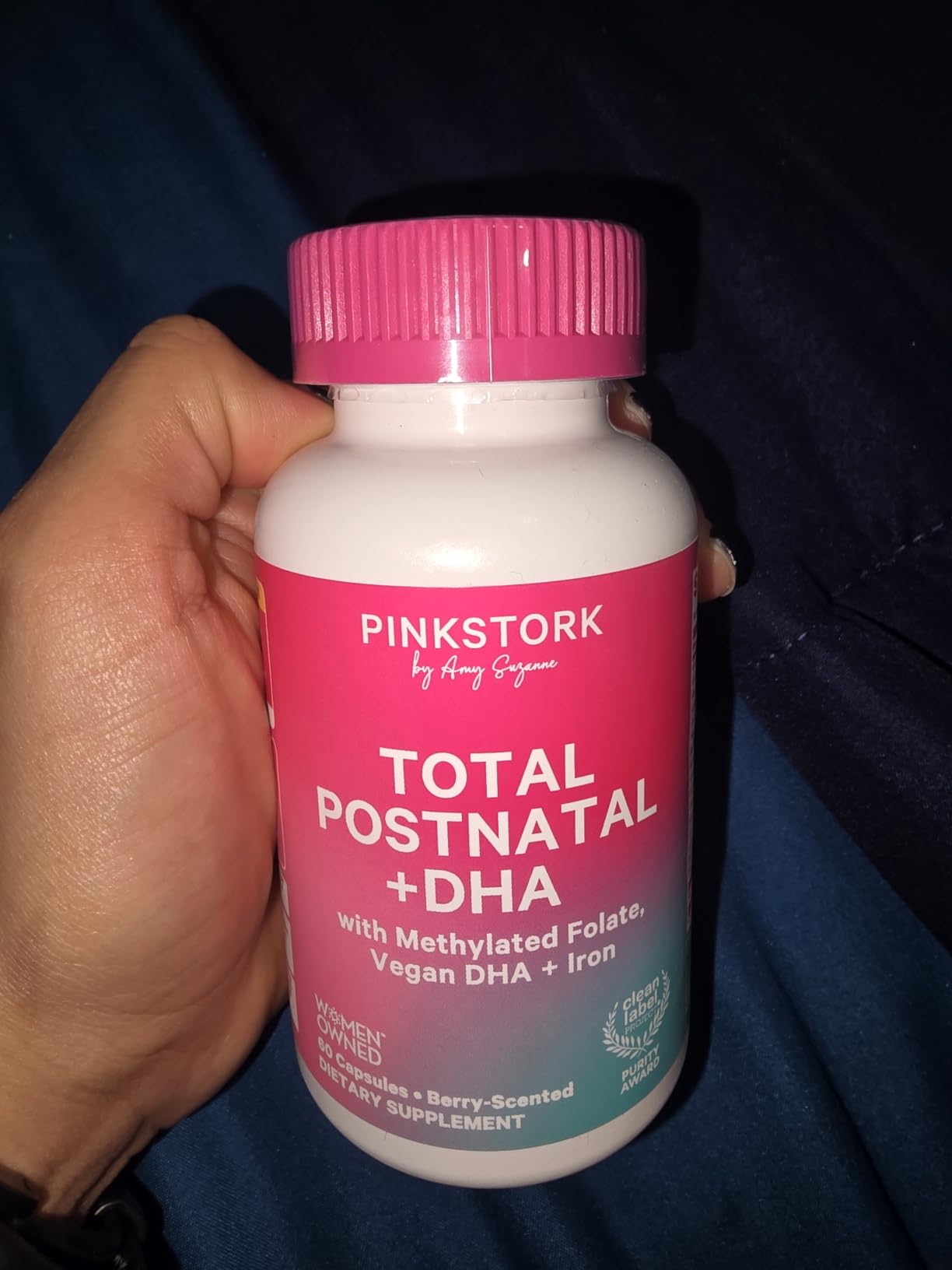 Pink Stork Total Postnatal + DHA with Iron, 60 Capsules, Berry customer photo 2