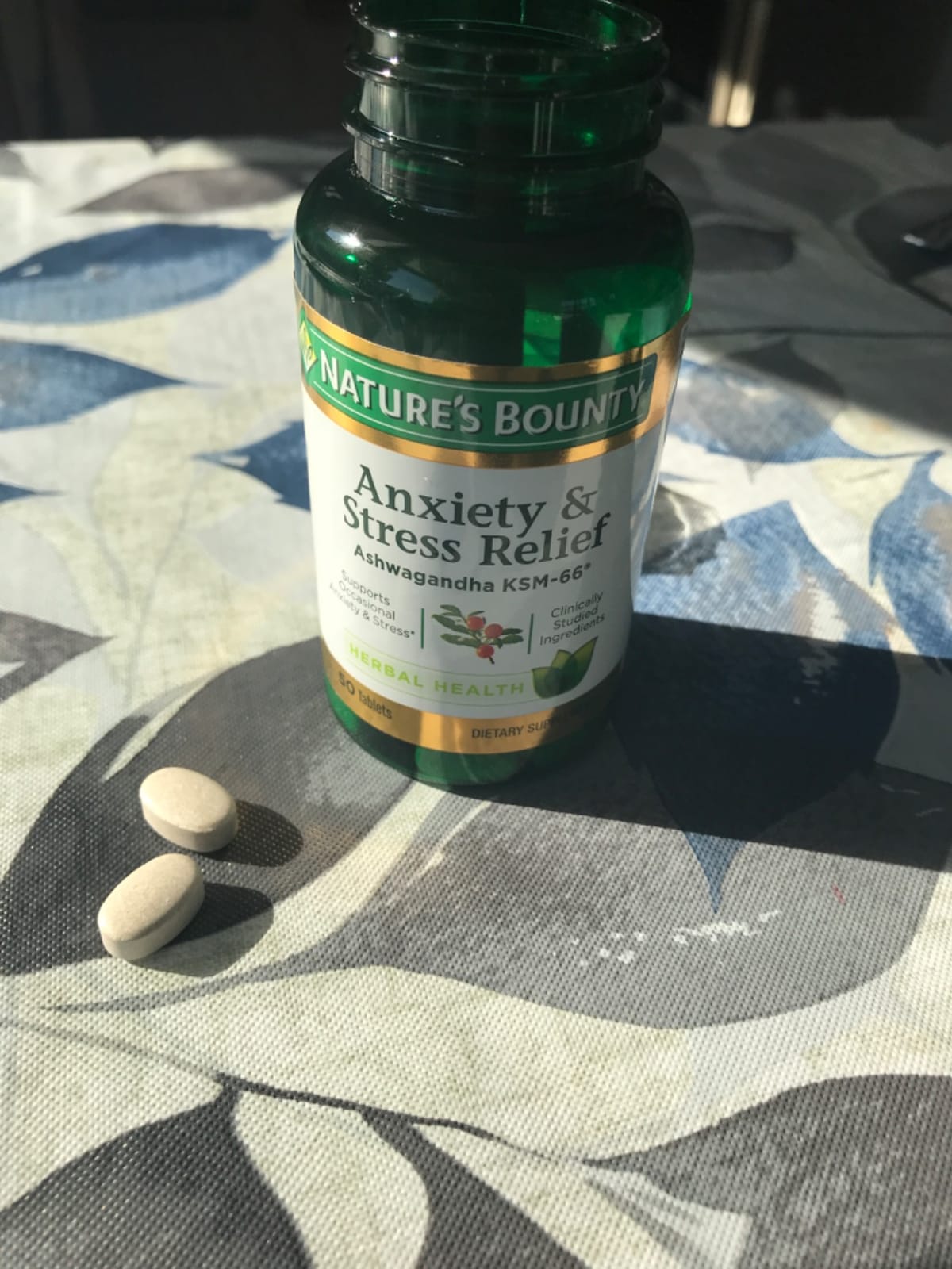 Nature's Bounty Stress Relief Ashwagandha KSM 66 Tablets, 50 Count customer photo 1