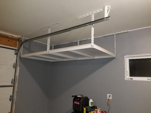 MonsterRax 4x8 Overhead Storage Rack Frame Kit, Hammertone, 24”-45” Height customer photo 1