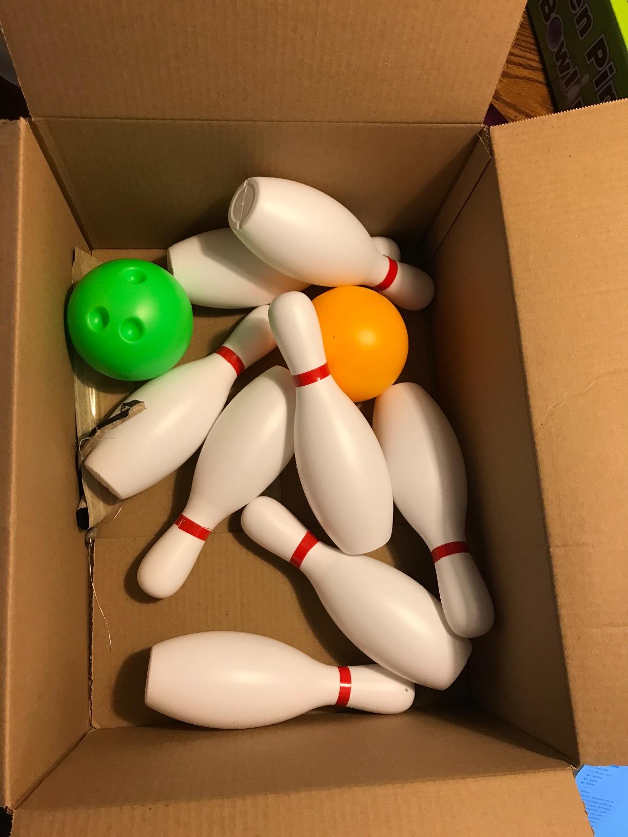 Liberry Kids Bowling Set Toy for Boys Girls Ages 2 3 4 5 (White) customer photo 2