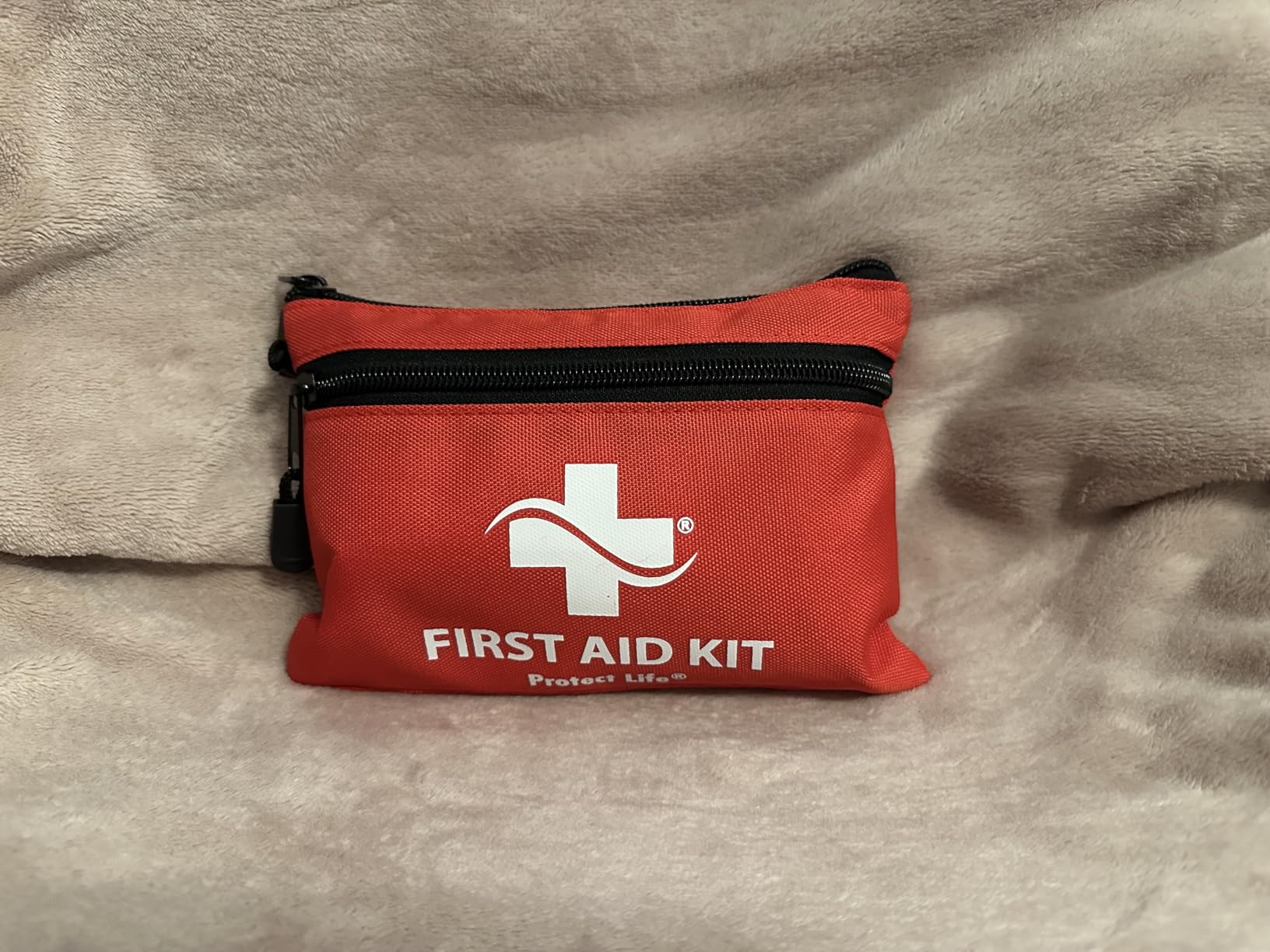 Protect Life Travel First Aid Kit for Car - Small Mini Emergency Kit, 100 Piece Waterproof First Aid Kit for Home, Camping, Boat & Hiking - Includes Emergency Blanket & First Aid Guide customer photo 1