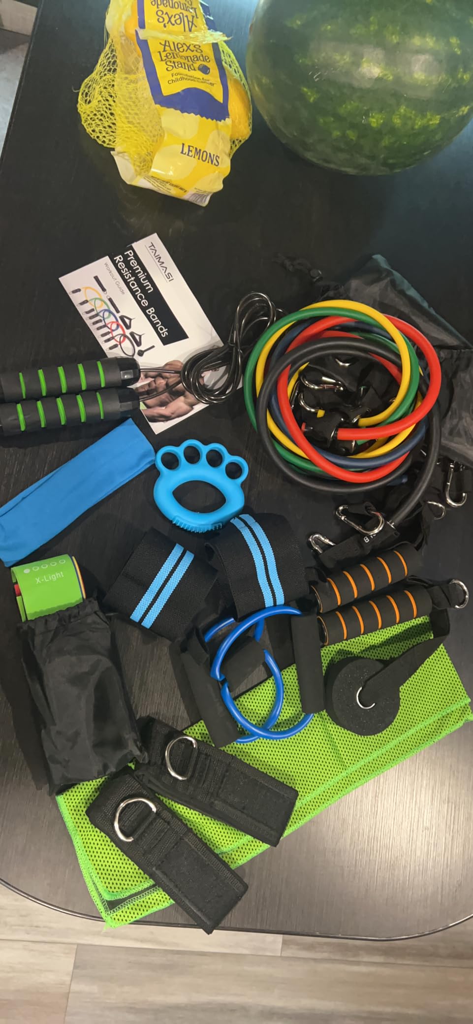 TAIMASI 23Pcs Stackable Resistance Bands Set with Handles Up to 150 Lbs customer photo 1