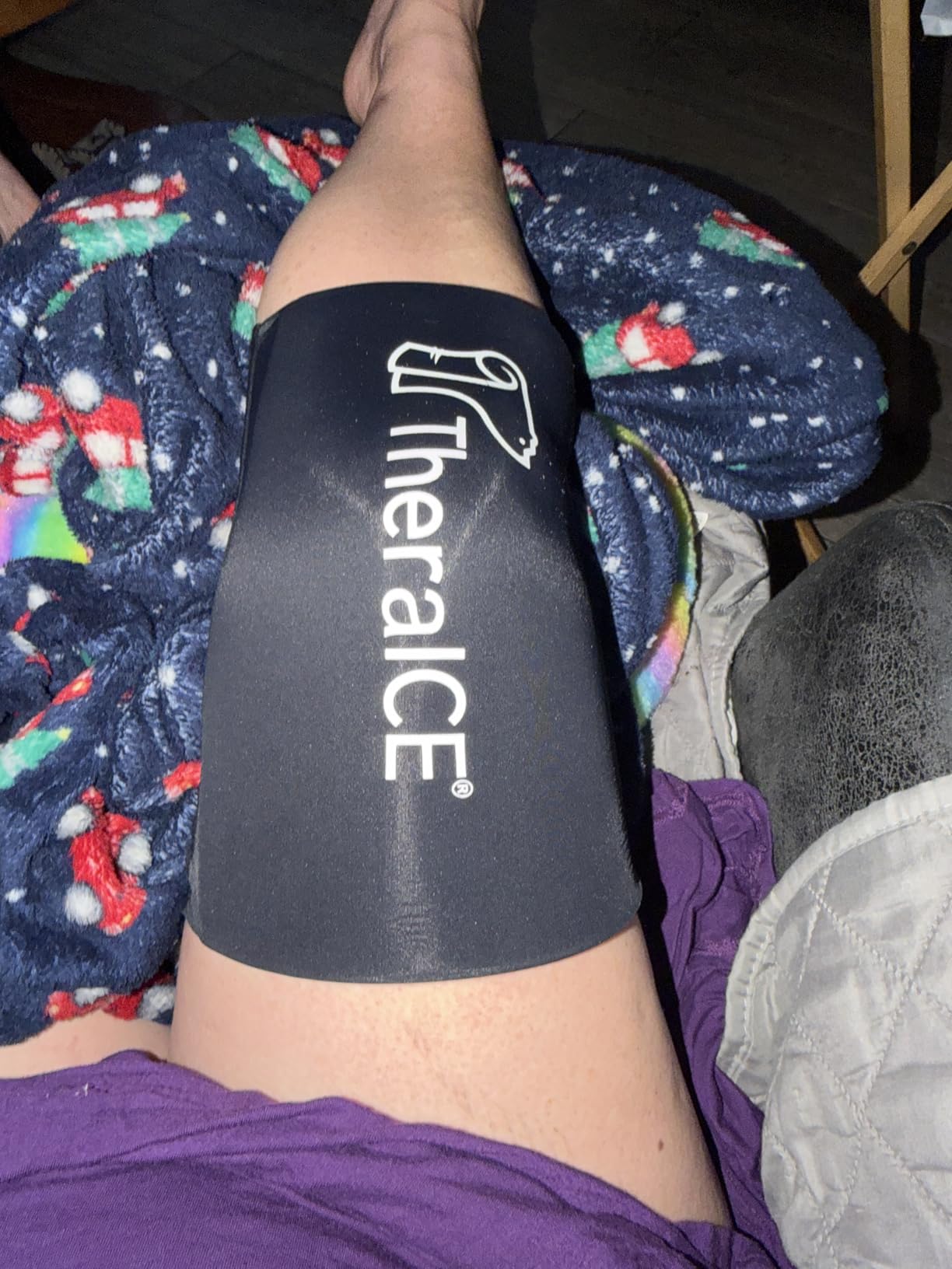 TheraICE Knee Ice Pack Wrap, Knee Brace for Women Men, Compression Sleeve customer photo 2
