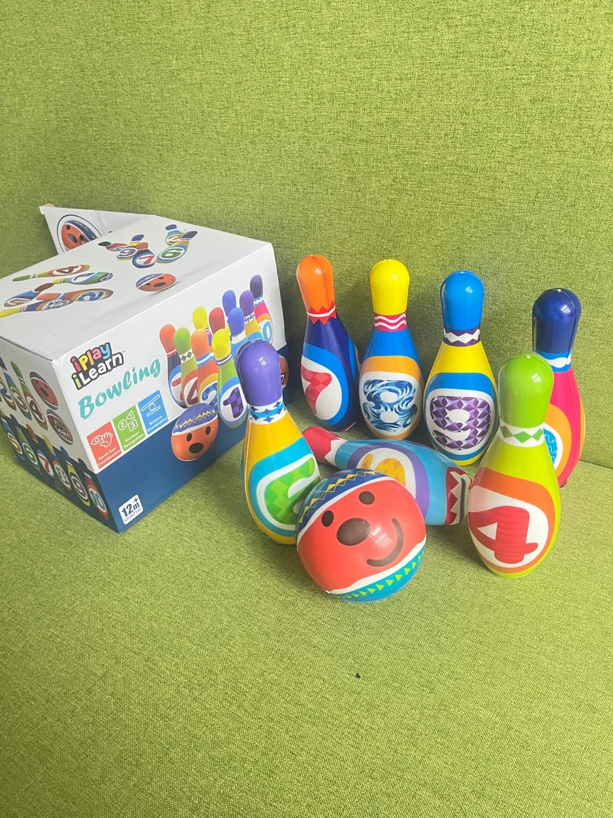 iPlay, iLearn Kids Bowling Ball Toys Set, Toddler Indoor Outdoor Play Games customer photo 2