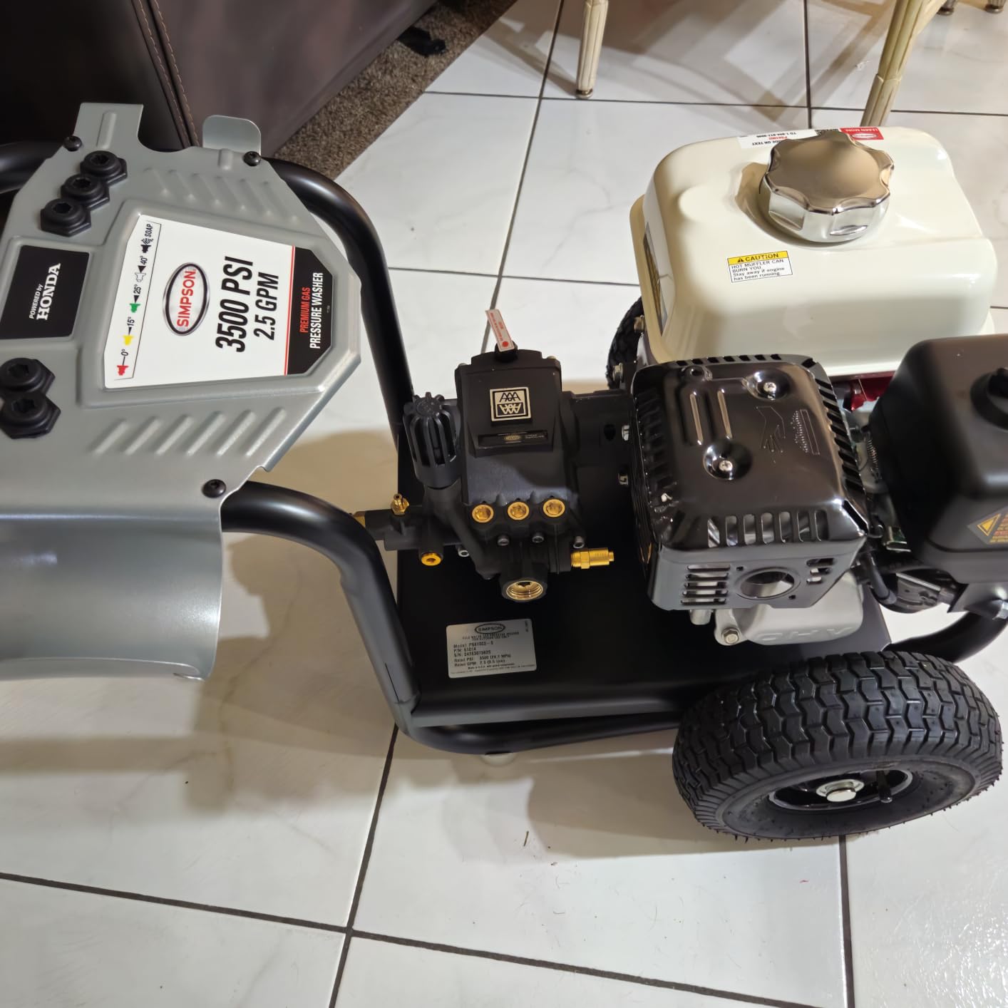 Simpson PowerShot 3500 PSI Gas Pressure Washer, 2.5 GPM, Honda GX200 Engine customer photo 1