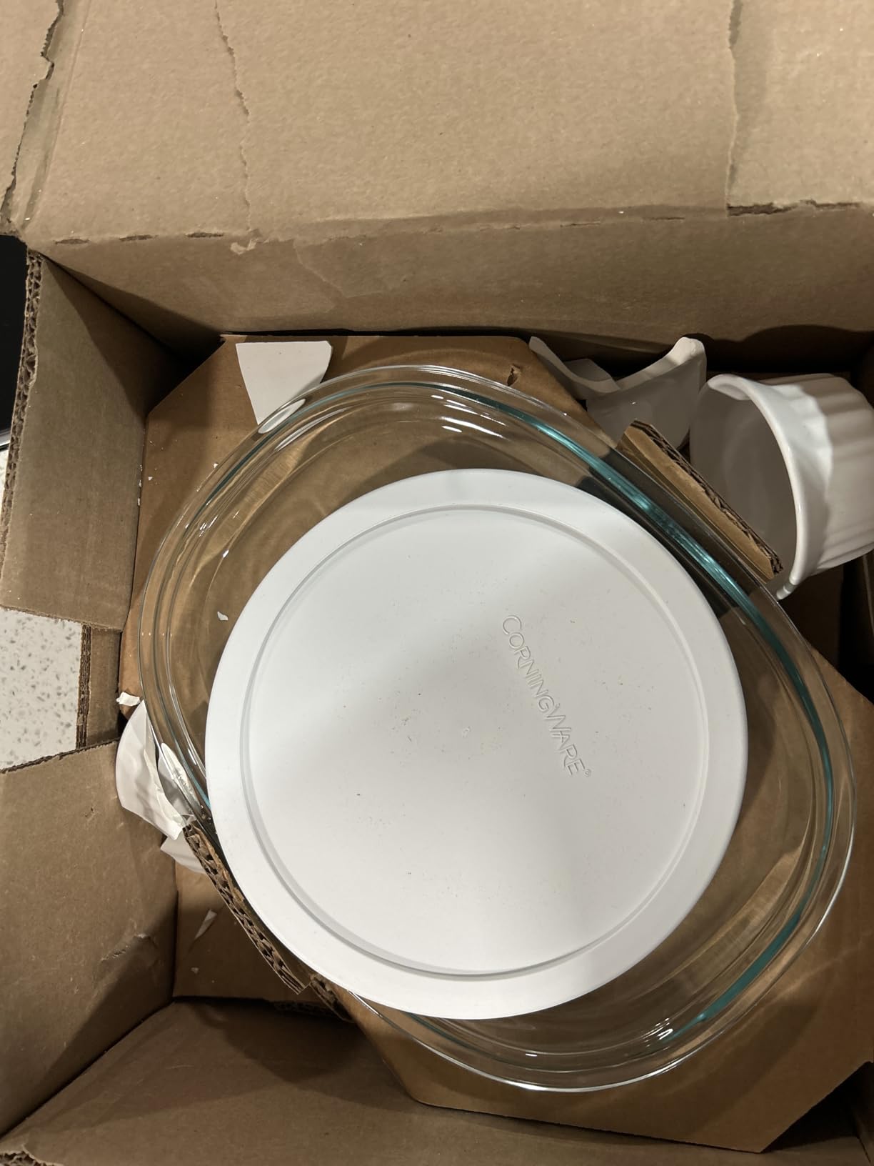 CorningWare French White 10-Pc Ceramic Bakeware Set with Lids Chip and Crack Resistant Stoneware Baking Dish, Microwave, Dishwasher, Oven, Freezer and Fridge Safe customer photo 2