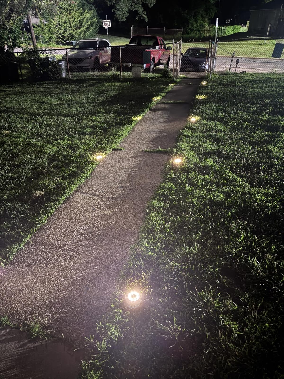 INCX Solar Lights Outdoor Waterproof, Cold White, 12 Pack Ground Lights customer photo 2
