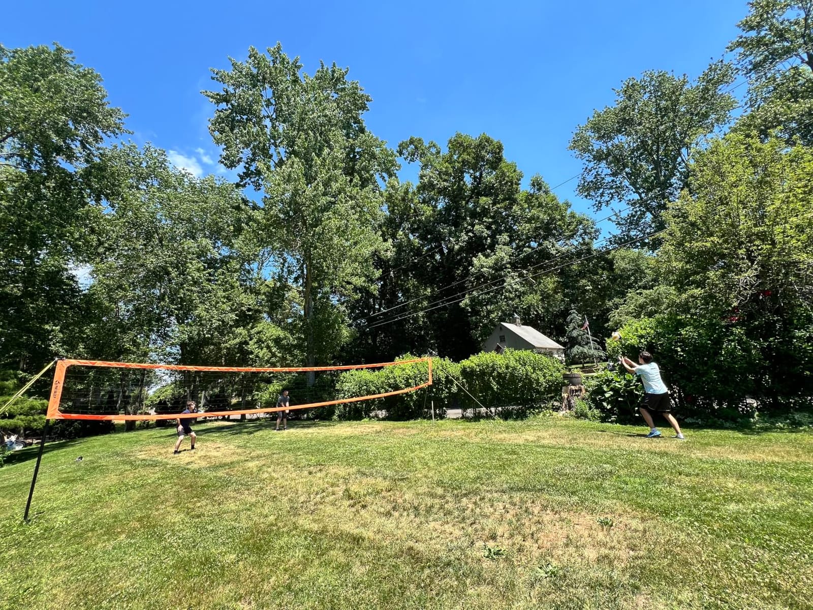 Professional Heavy Duty Volleyball Net Set for Backyard Outdoor customer photo 2