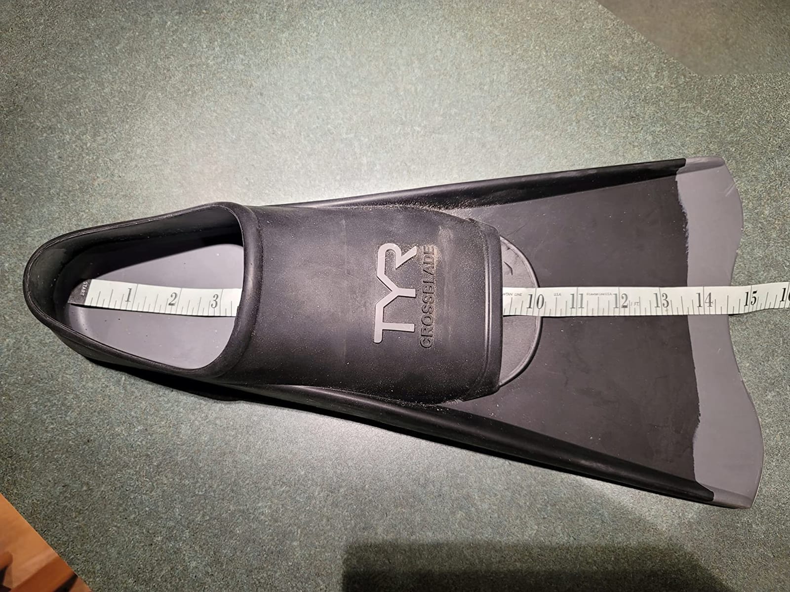 TYR Crossblade Fins 2.0 - Short Blade Durable Natural Rubber Swim Flippers customer photo 2