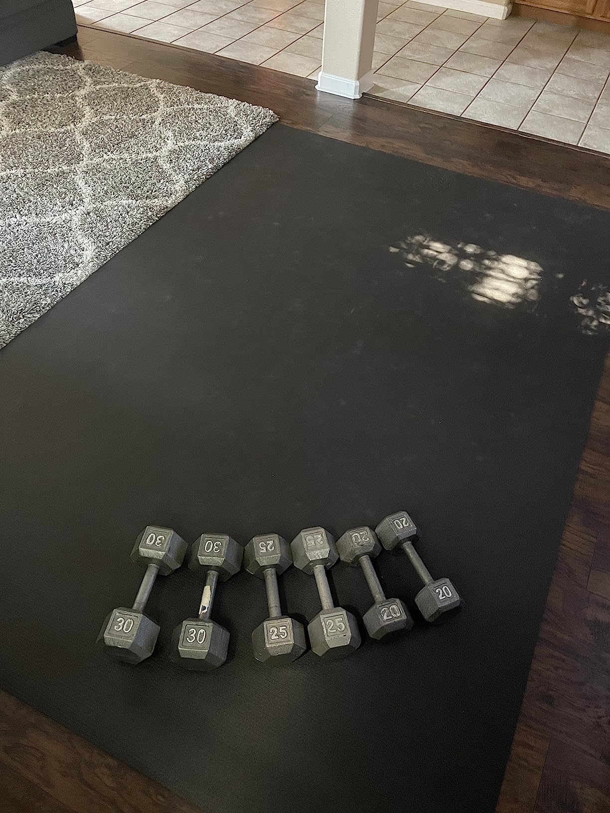 Gorilla Mats Extra Large Exercise Mat - 9x6/12x6/15x6 ft - Home Gym Workout customer photo 2