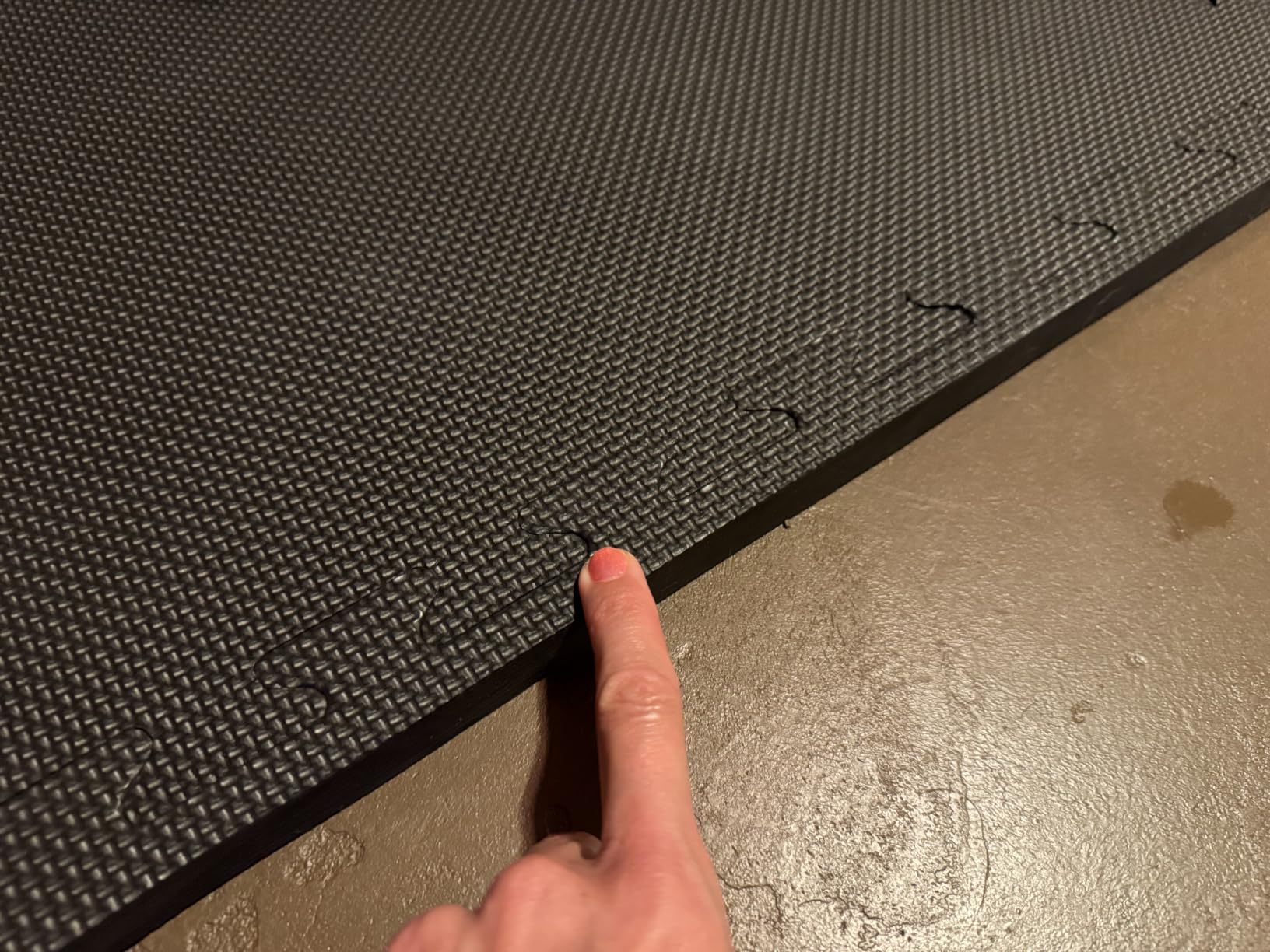 ProsourceFit Weaved Pattern Extra Thick Exercise Puzzle Mat 1-inch, EVA Foam Interlocking Tiles for Protective, Cushioned Flooring for Home and Gym Equipment; Black, 72 SQ FT, 18 Tiles customer photo 1