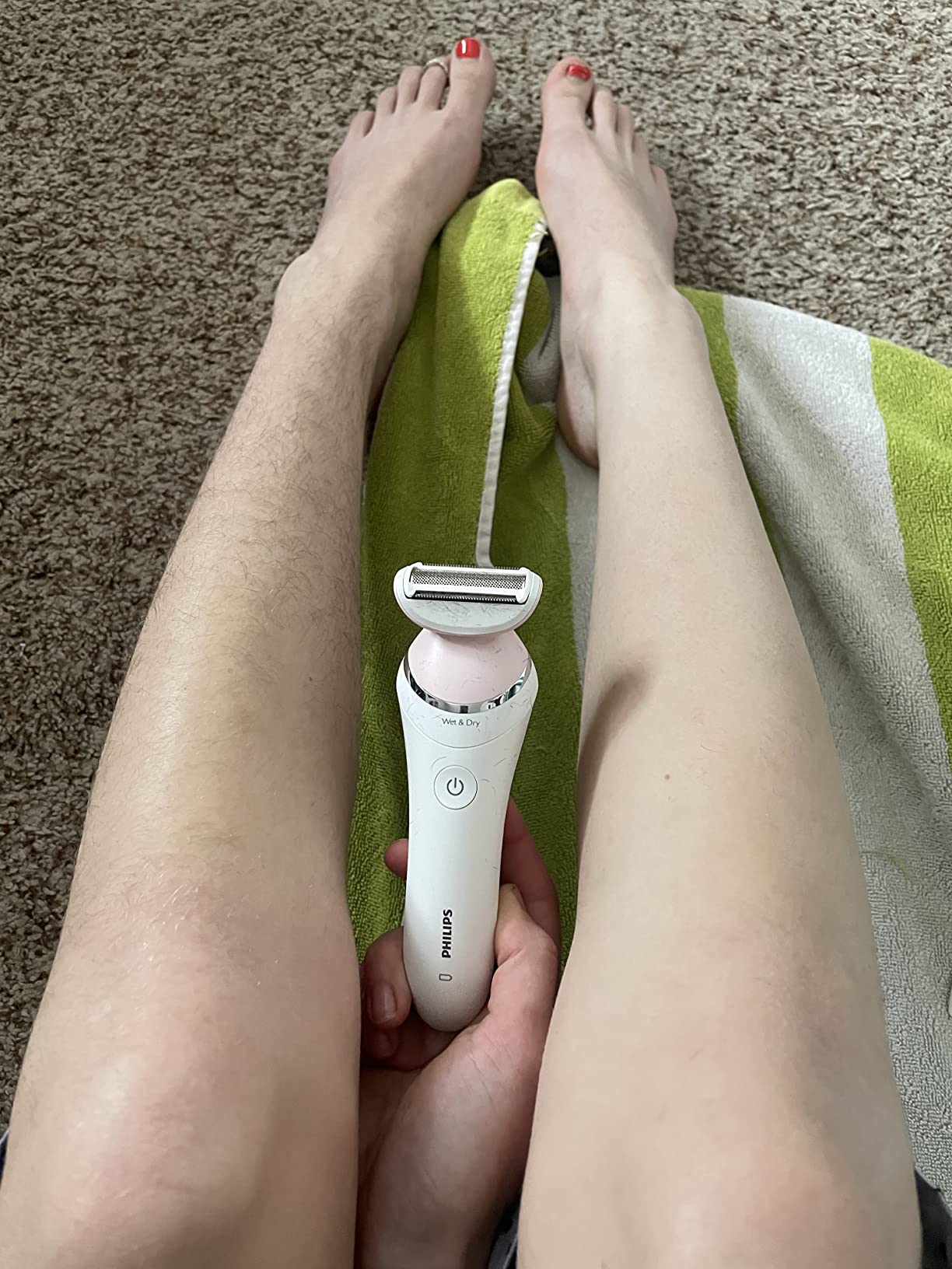 Philips Beauty Lady Electric Shaver Series 6000, SatinShave Advanced Women’s Electric Shaver, Cordless Hair Removal, BRL140/51 customer photo 1