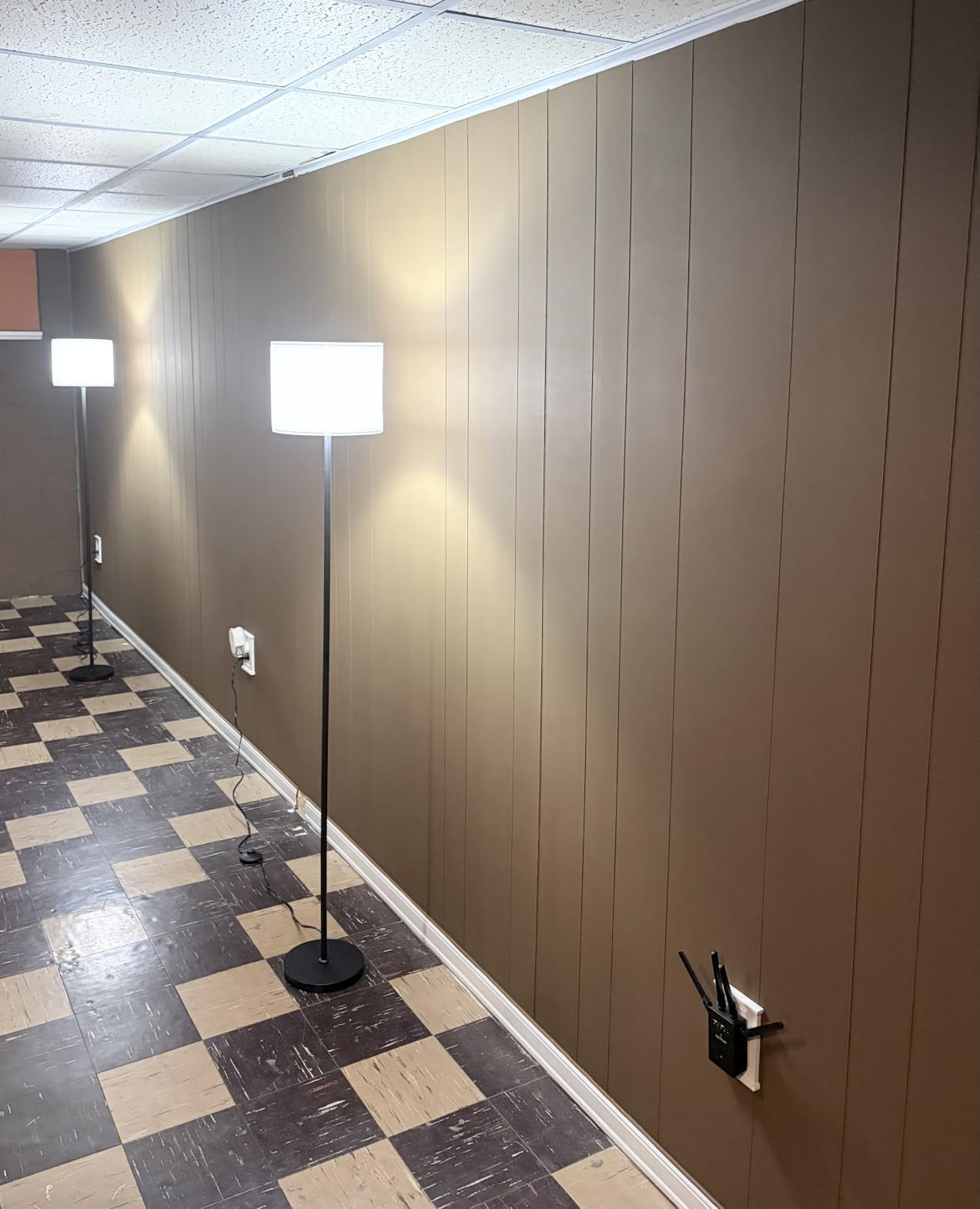 Modern Floor Lamp Simple Design with White Shade & Foot Pedal Switch customer photo 2