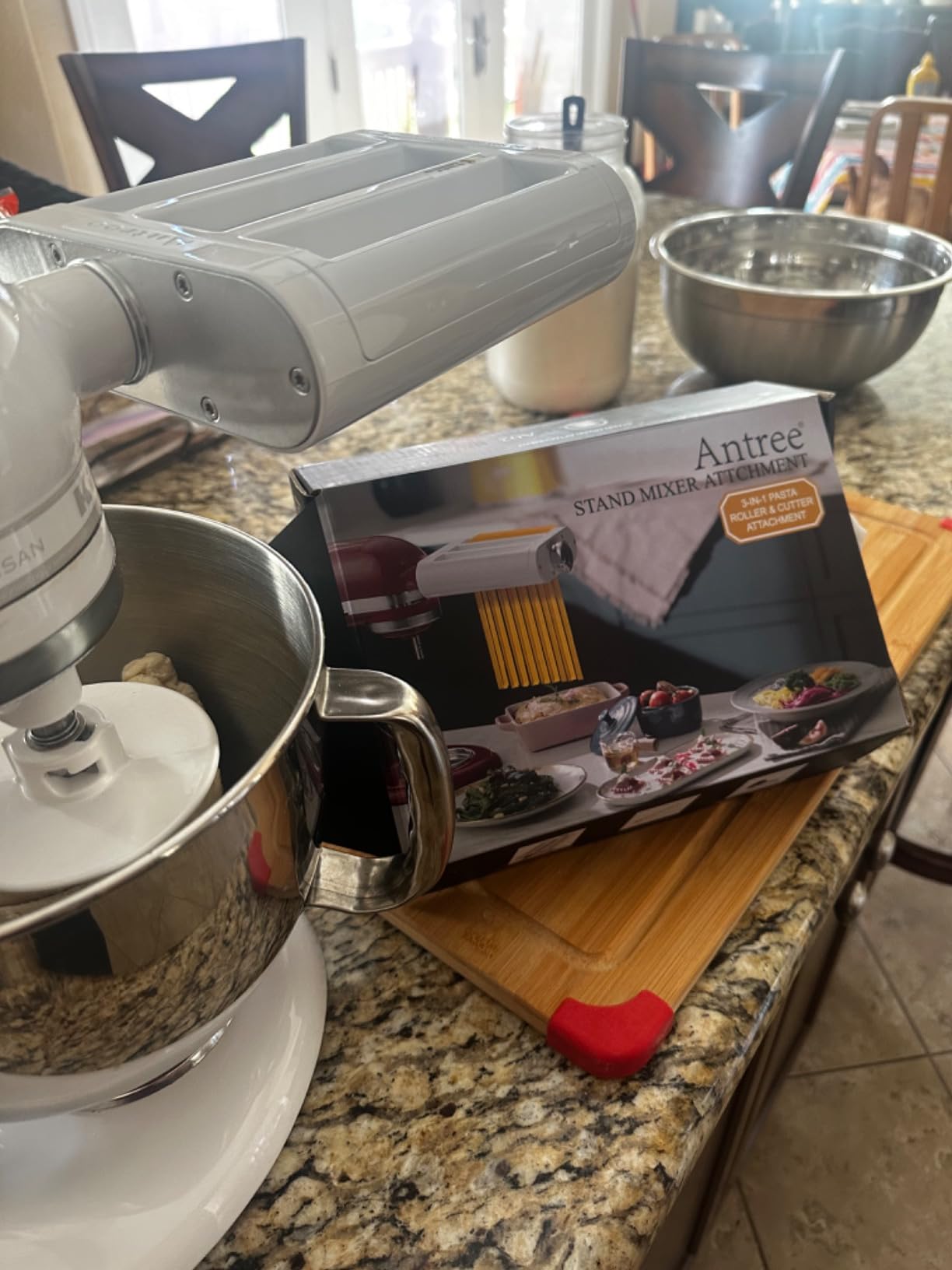 Antree 3-1 Pasta Roller & Cutter Attachment Set for KitchenAid Stand Mixers customer photo 2