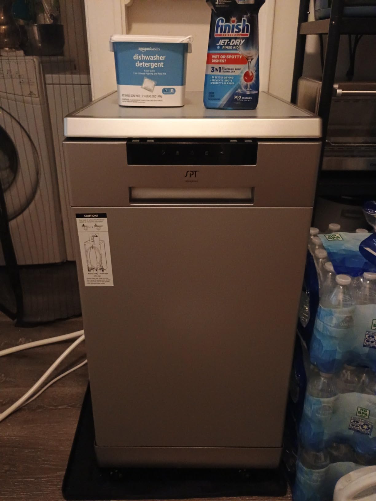 SPT SD-9263SS 18″ Wide Portable Stainless Steel Dishwasher with ENERGY STAR, 6 Wash Programs, 8 Place Settings and Stainless Steel Tub customer photo 1