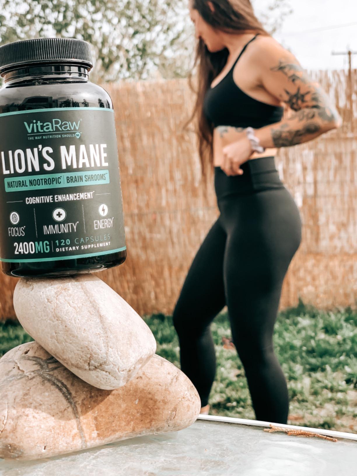 VitaRaw Organic Lions Mane Supplement Capsules 2400 mg - Powerful Nootropic - Helps Maintain Memory, Energy, and Mental Clarity - Vegan Brain Booster Focus Pills - Real Lion's Mane Supplement customer photo 1
