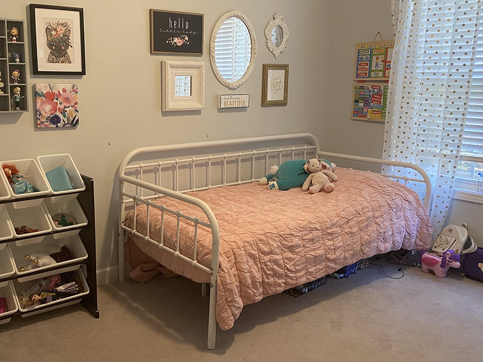 Metal Daybed Frame Twin Size, Black customer photo 2
