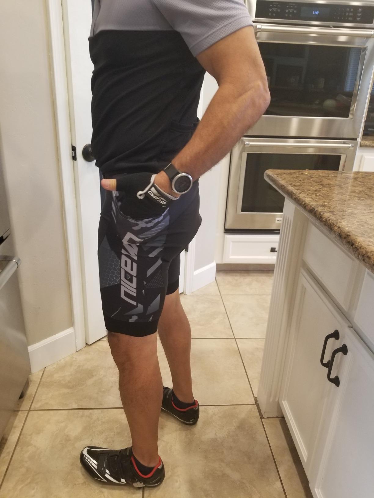Men's Cycling Shorts Anti-Slip Leg 4D Padded Bike Shorts with 3-Pockets Breathable Biking Bicycle Motorcycle Half-Pants customer photo 1
