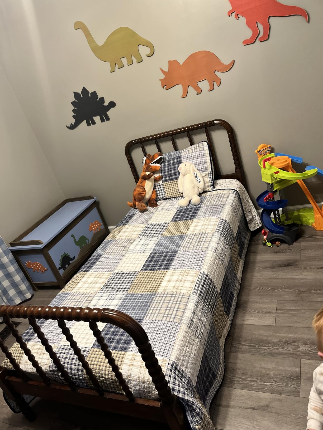 Cozy Line Home Fashions Blue Sports Baseball Basketball Soccer Ball Football Quilt Set Bedspread Coverlet for Boys Kids (Sport, Twin - 2 piece) customer photo 2