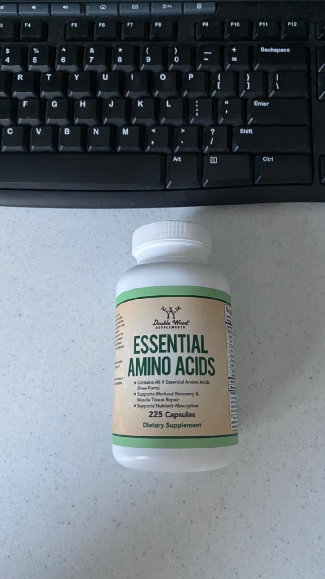 EAA Capsules, BCAAs, All 9 Amino Acids, Workout + Muscle Recovery, 225 Ct customer photo 1